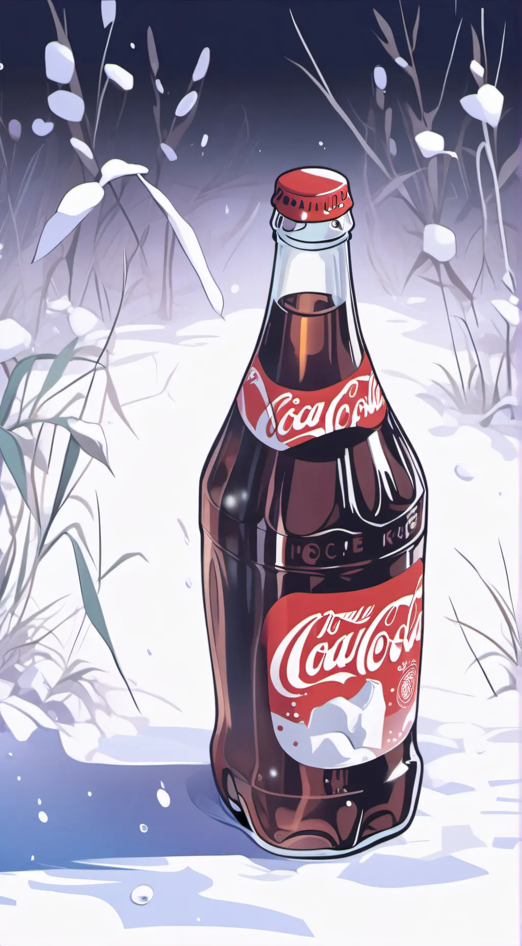 ai character: coca cola meme background