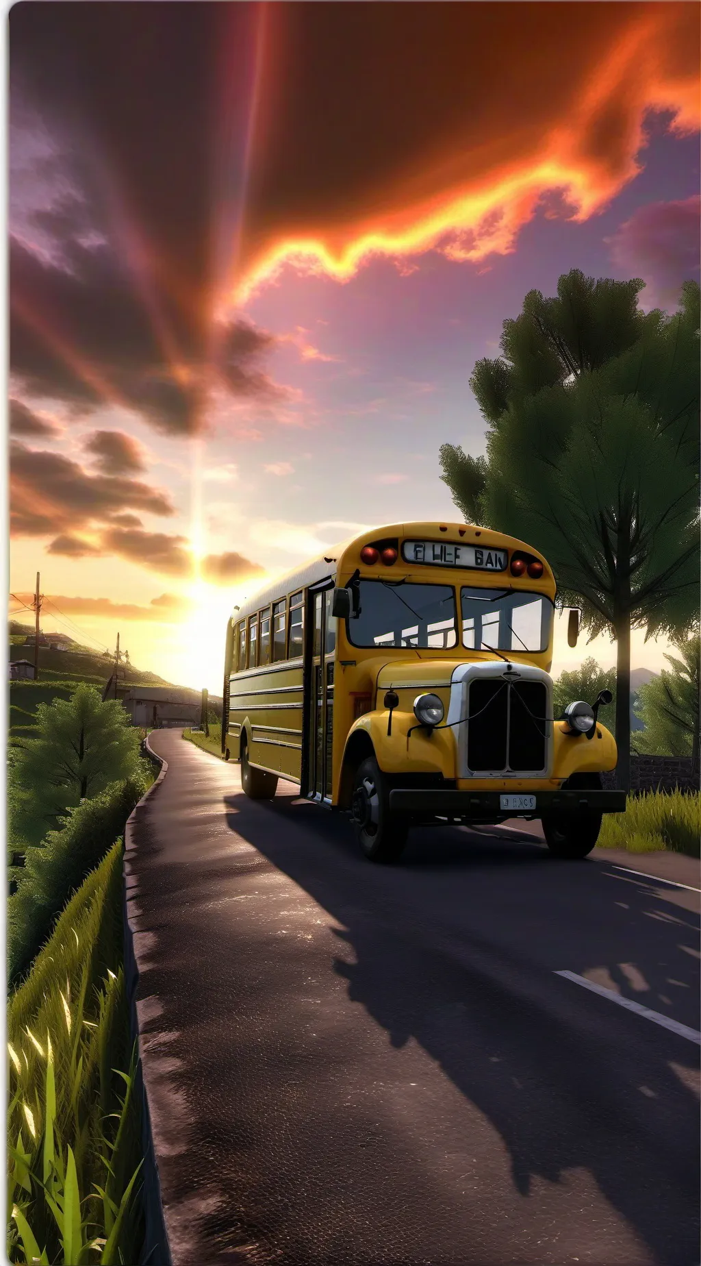 ai character: School trip background