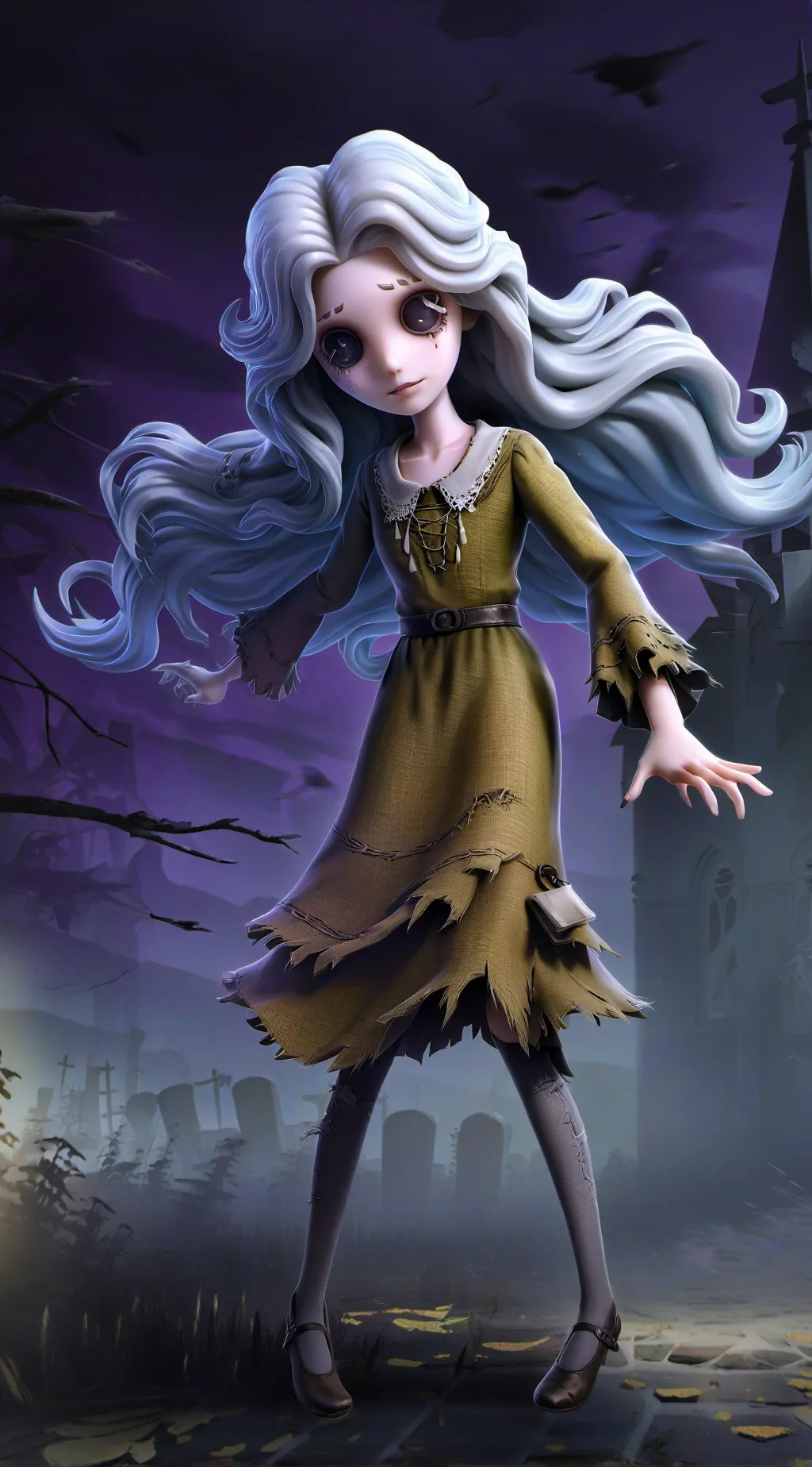 ai character: Ghost  background