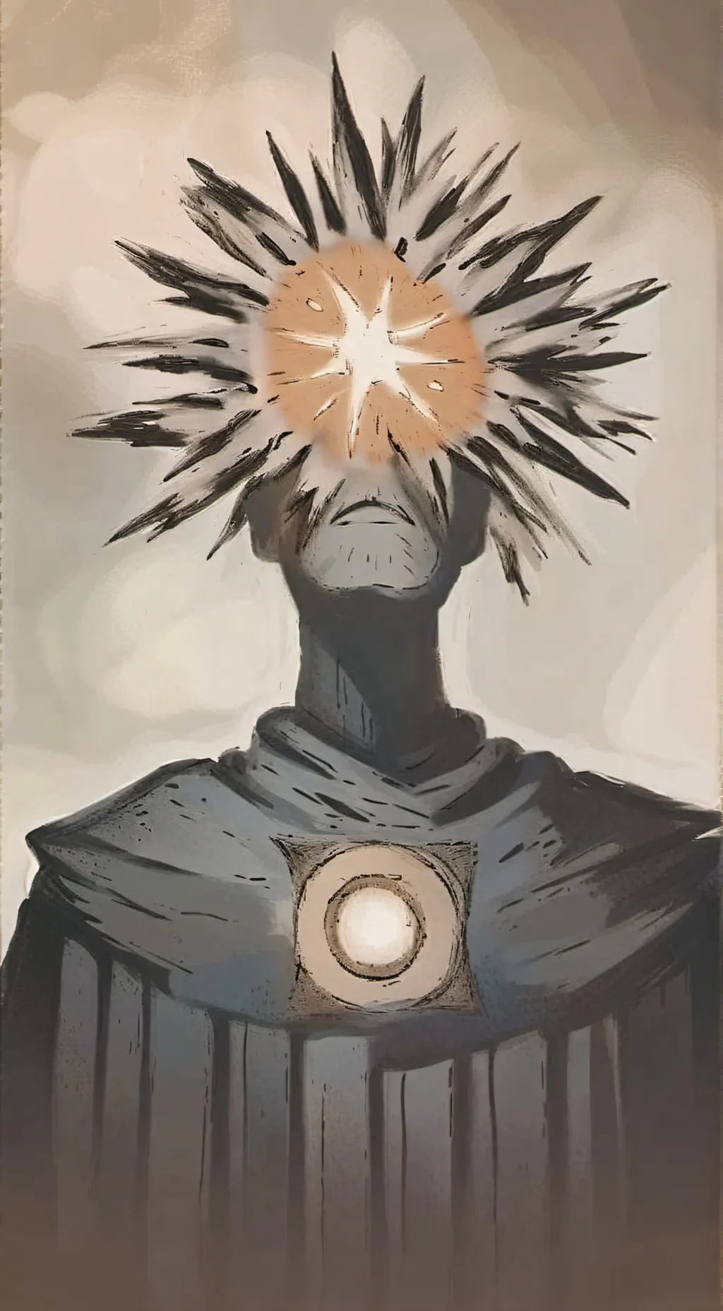 ai character: god of sun background