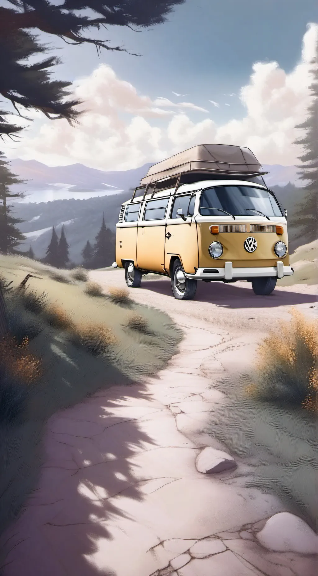 ai character: 房车 background