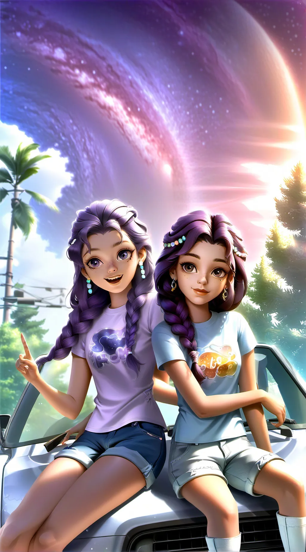 ai character: ave and cat background