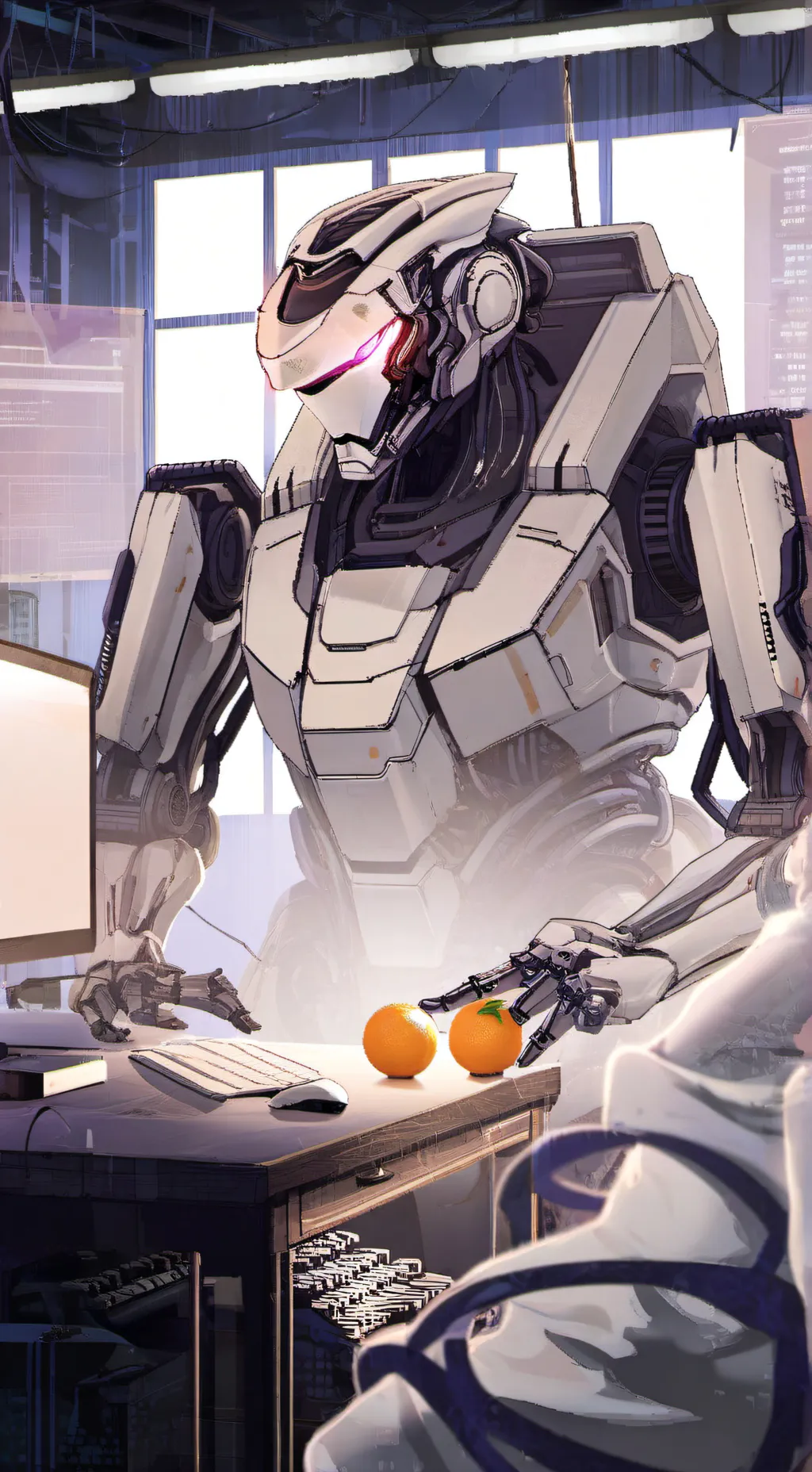 ai character: HACKER VS Ai background