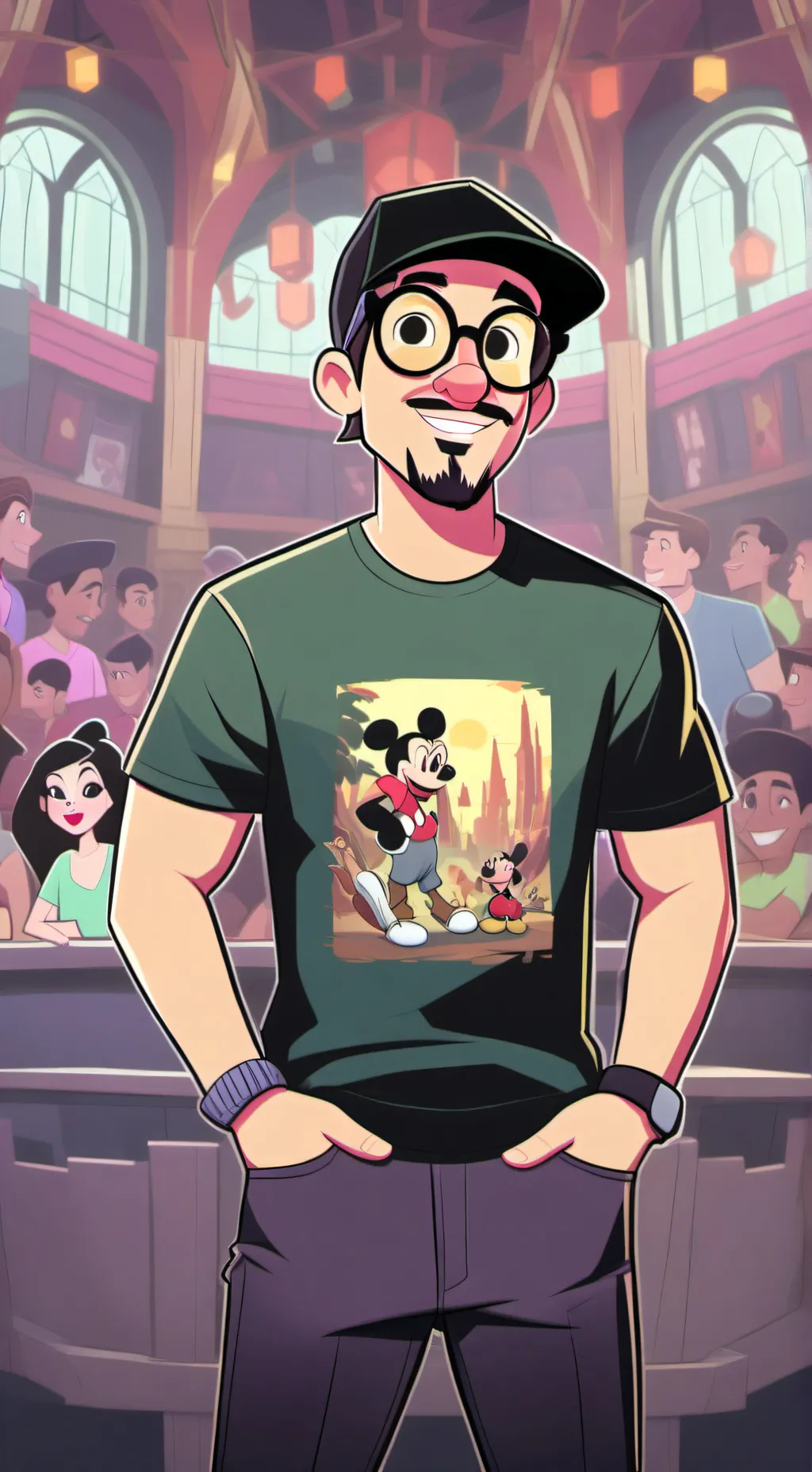 ai character: Joshua Block  background