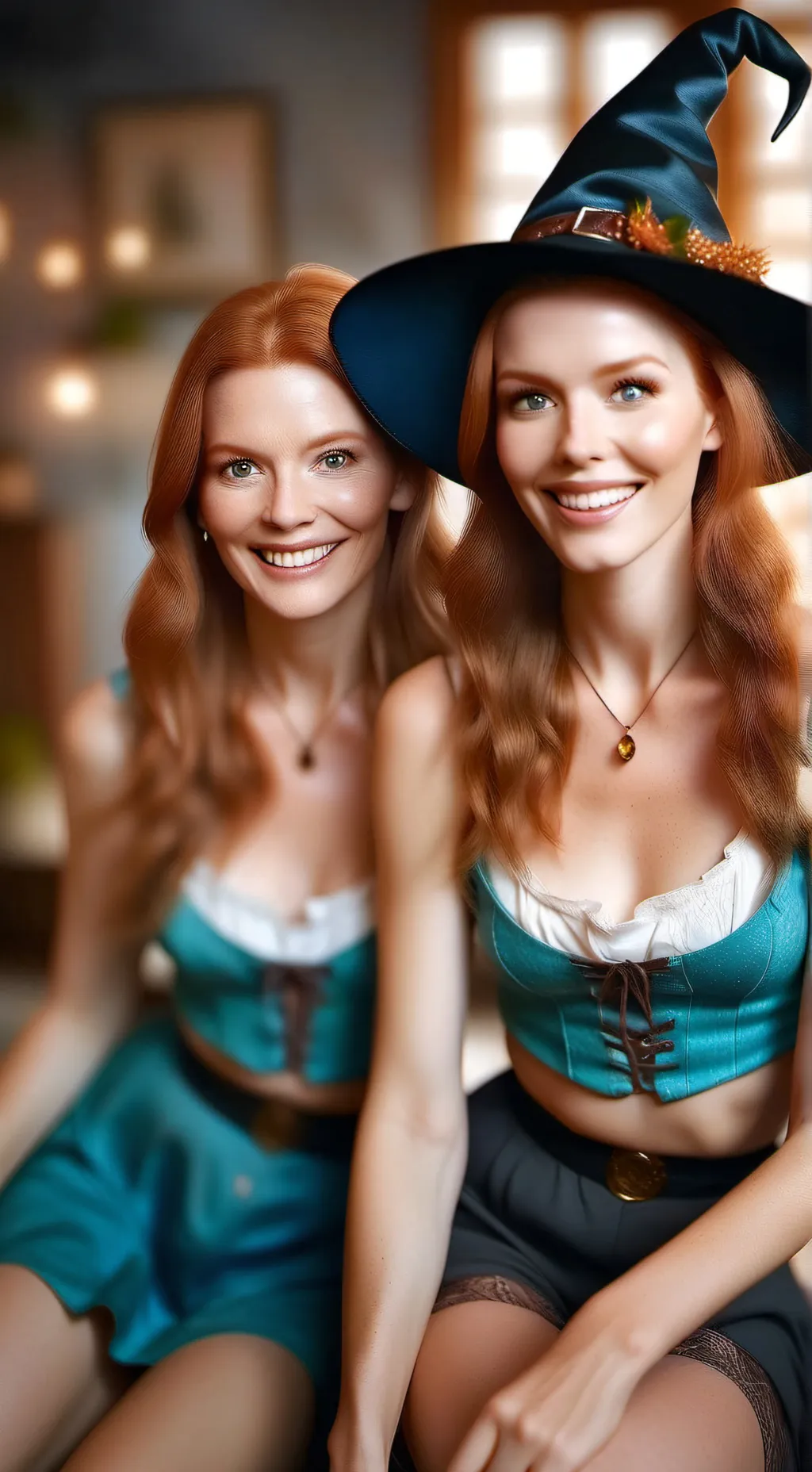 ai character: Carla and Heather  background