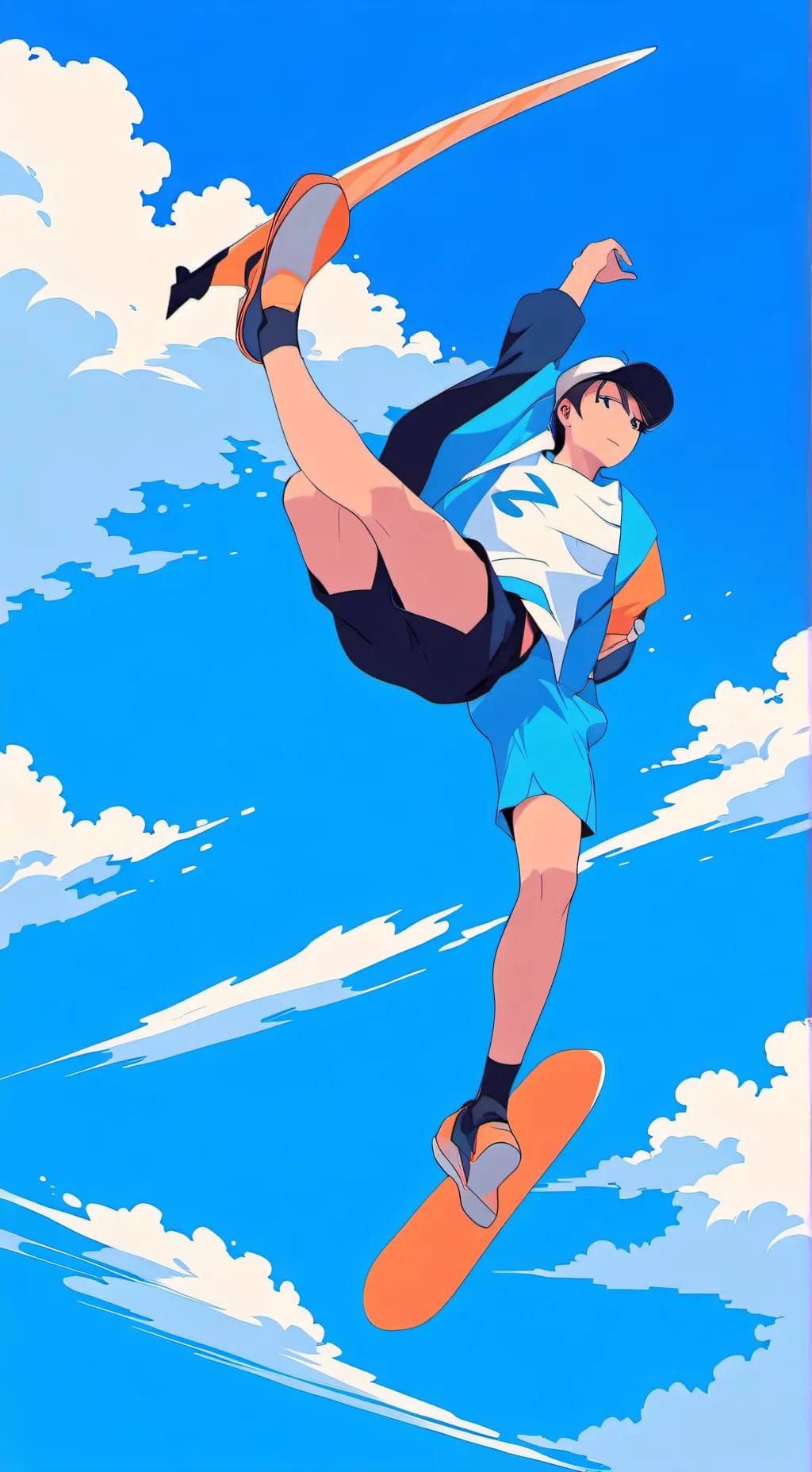 ai character: Denki x charger background