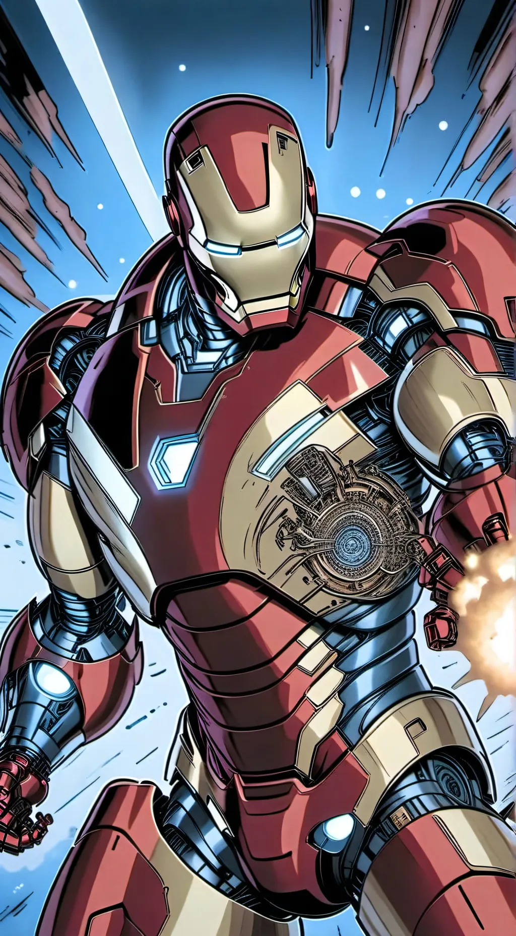 ai character: Ironman Marvel  background