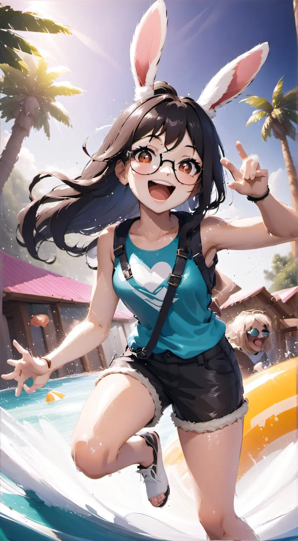 ai character: Zayla the Rabbit background