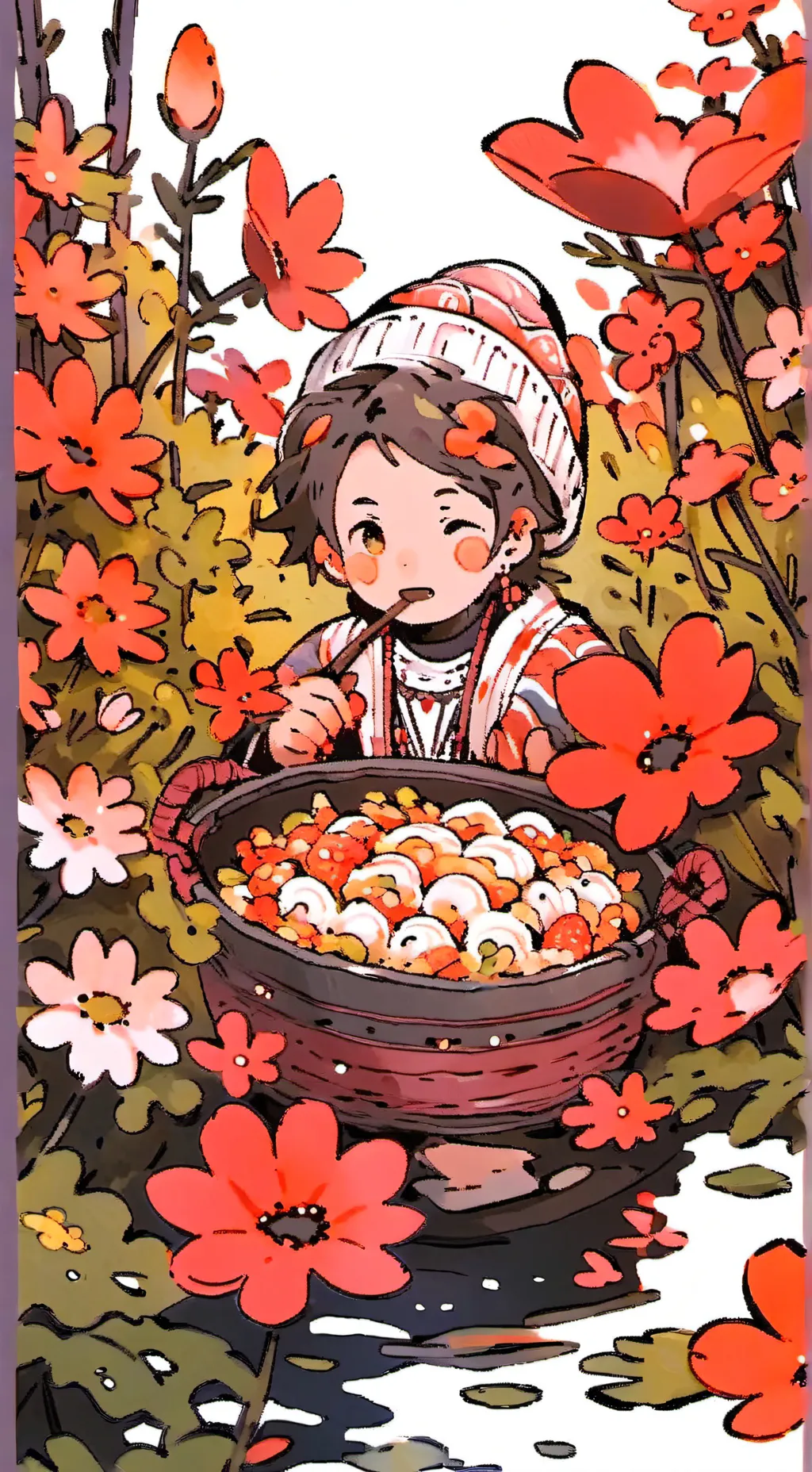 ai character: don't go to moon background