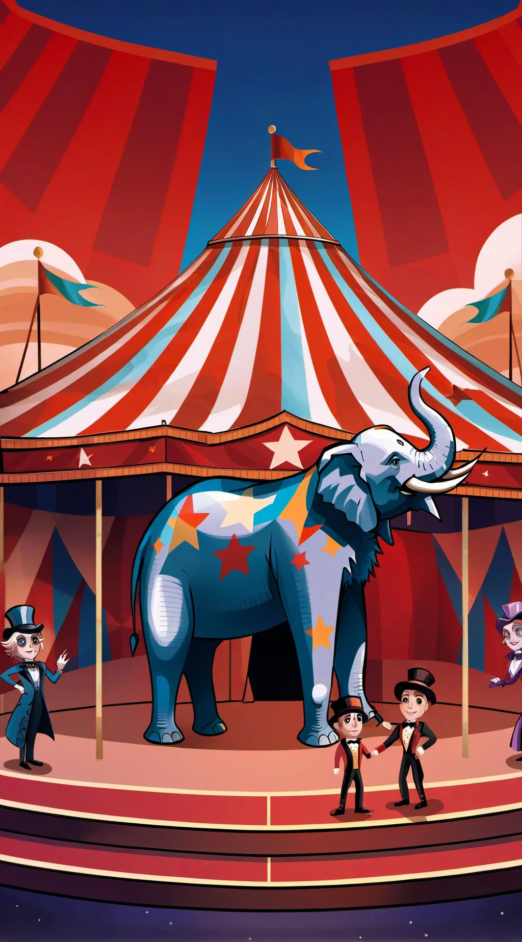 ai character: Tadc sleepover background