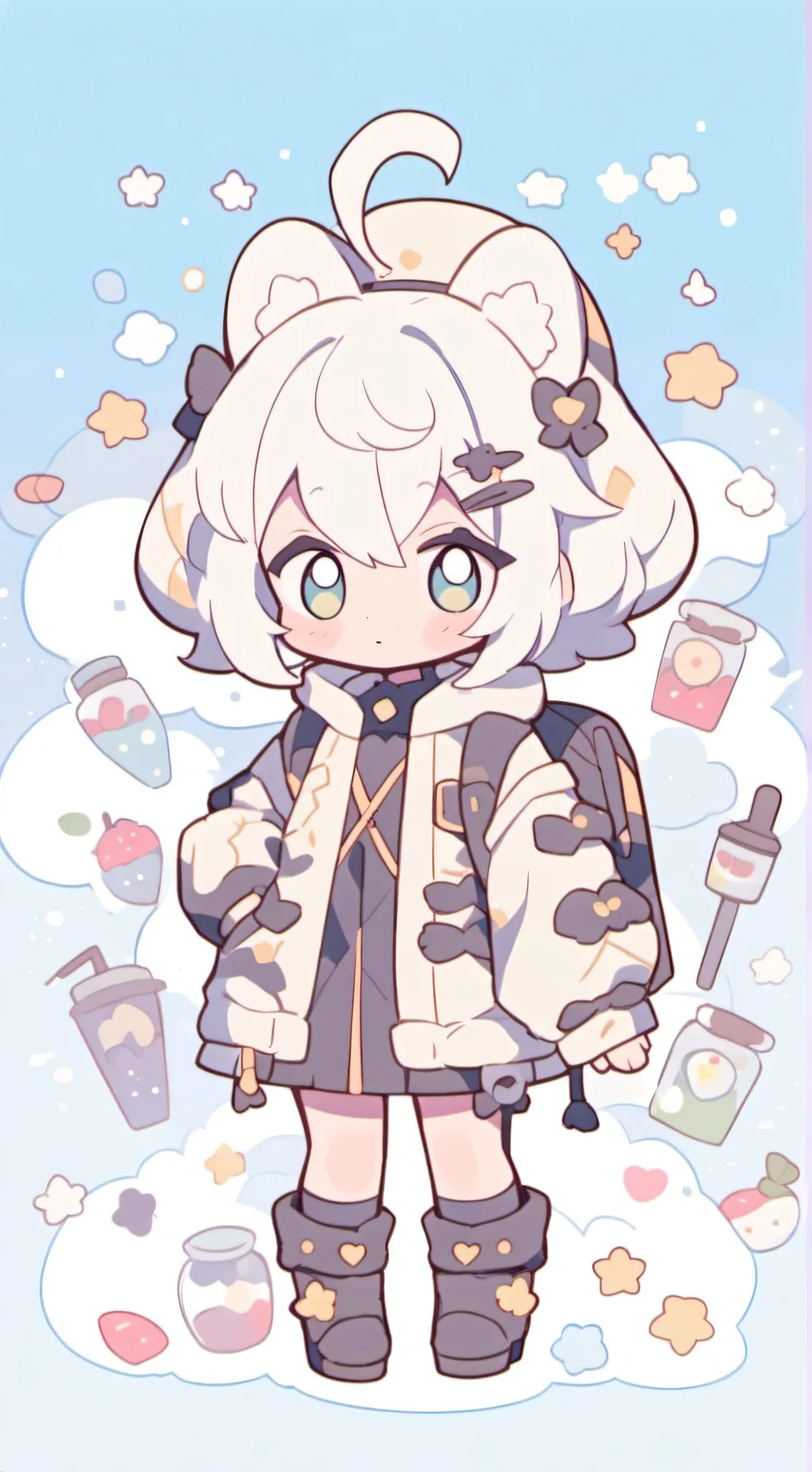 ai character: don't go to moon background