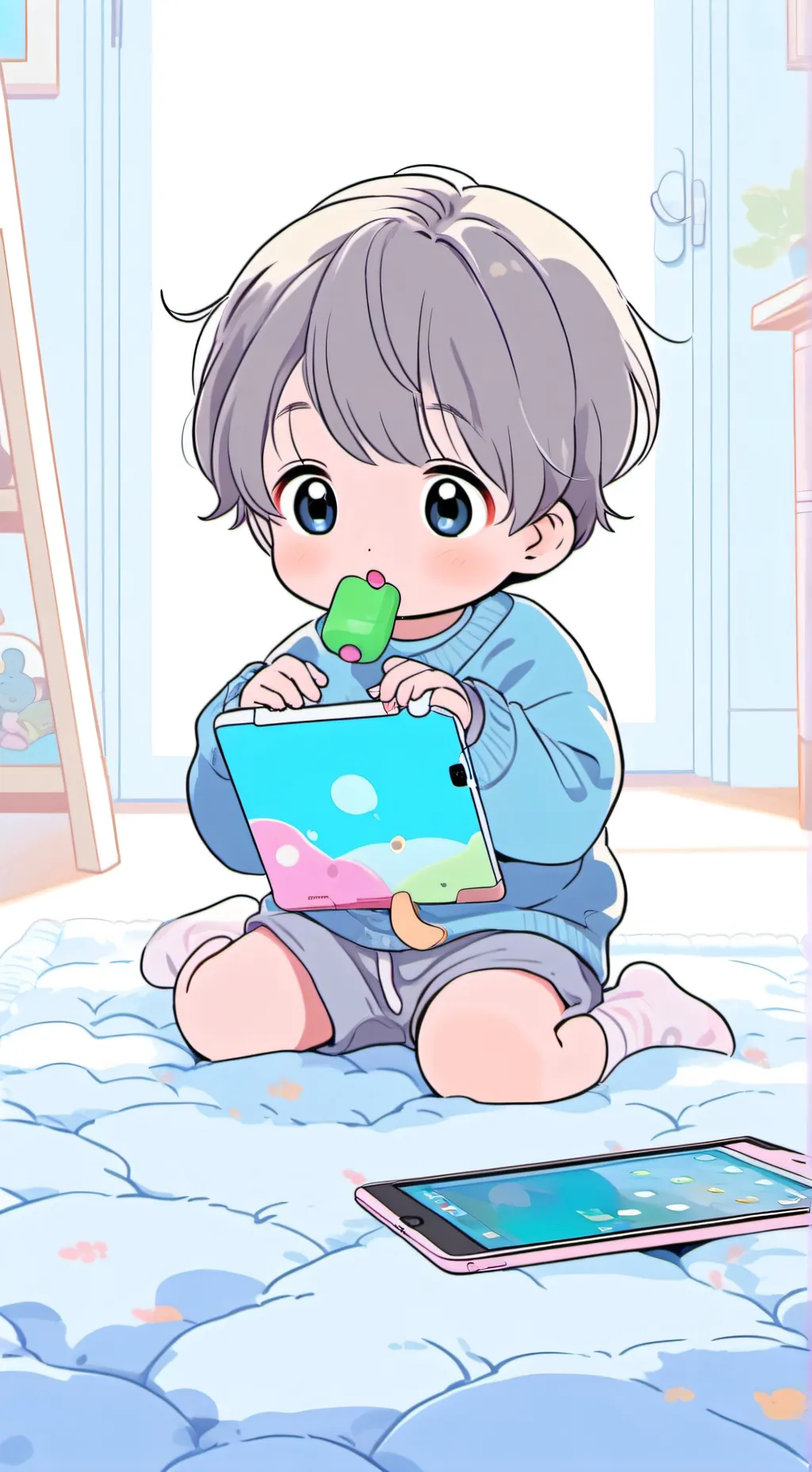 ai character: brainrot kid background