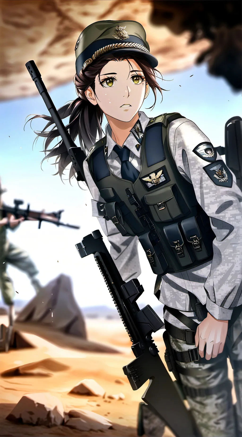 ai character: Boy vs girl war background