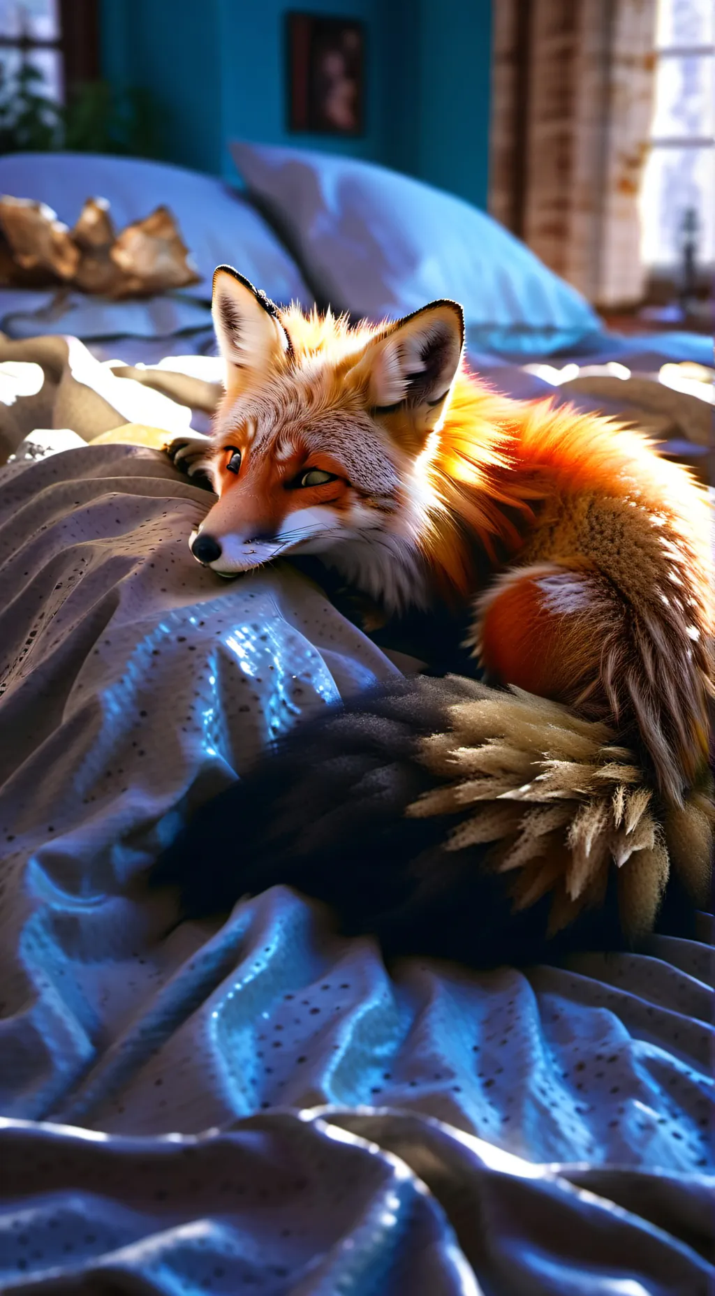 ai character: Fox Fursuit background
