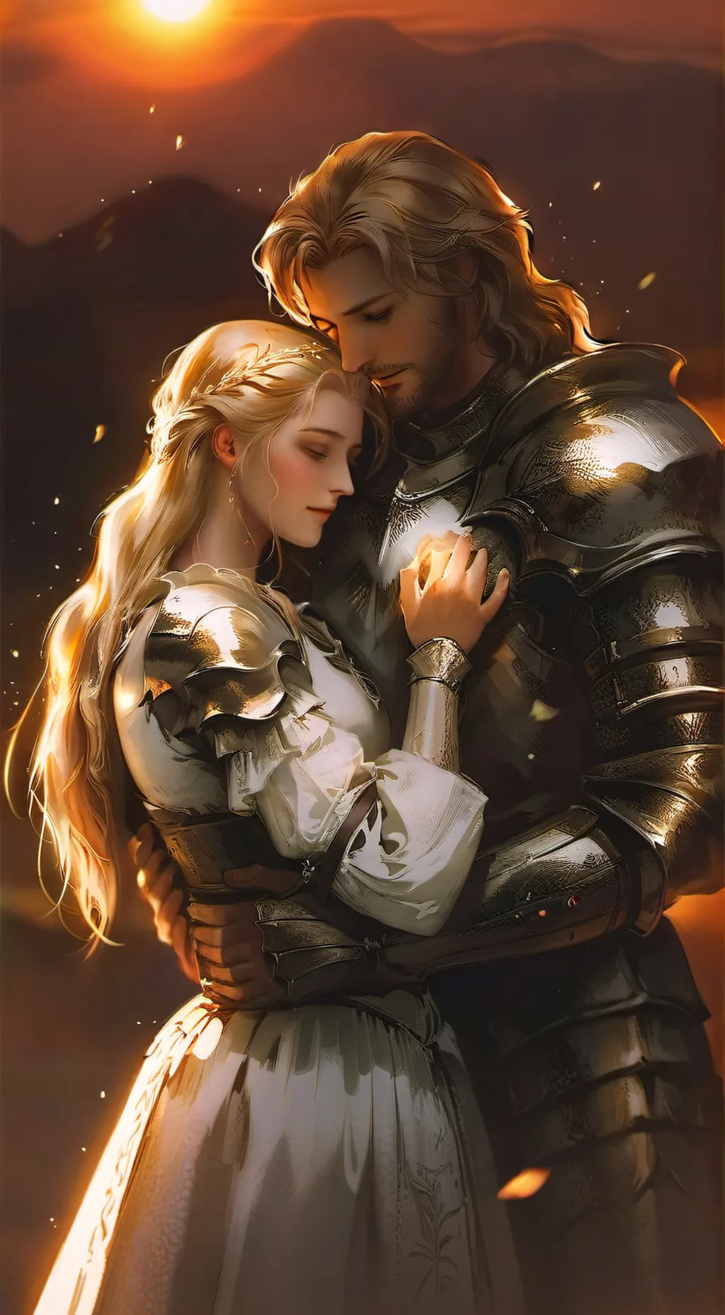 ai character: Golden Brown background