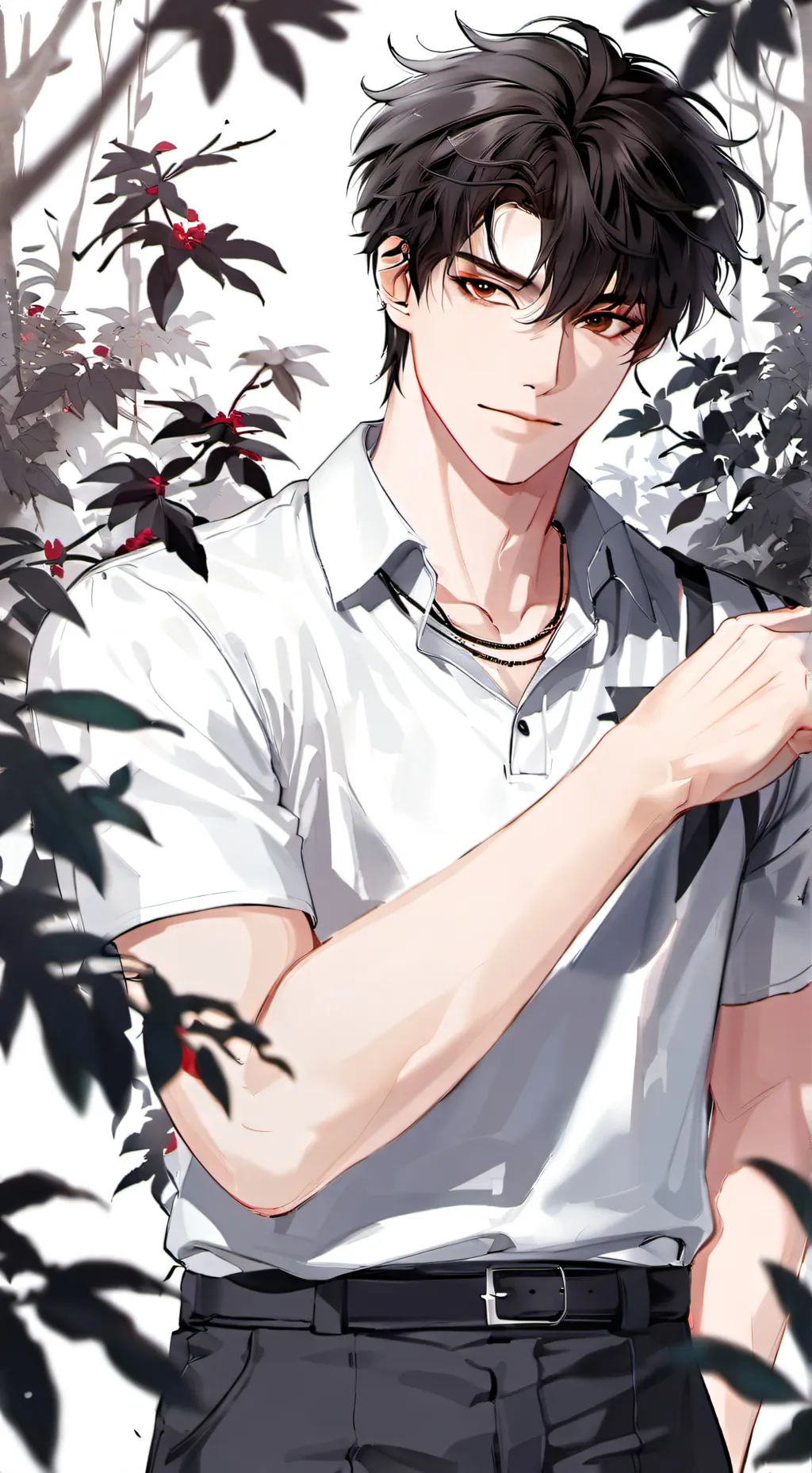 ai character: Katsuki Bakugo background