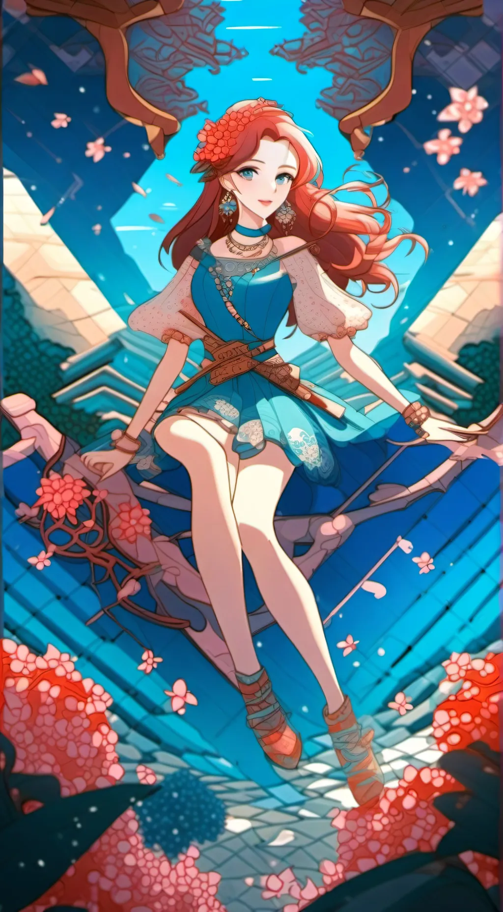 ai character: Katie | Mermaid background