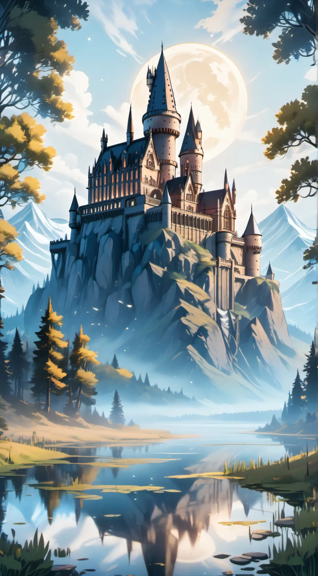 ai character: Hogwarts background