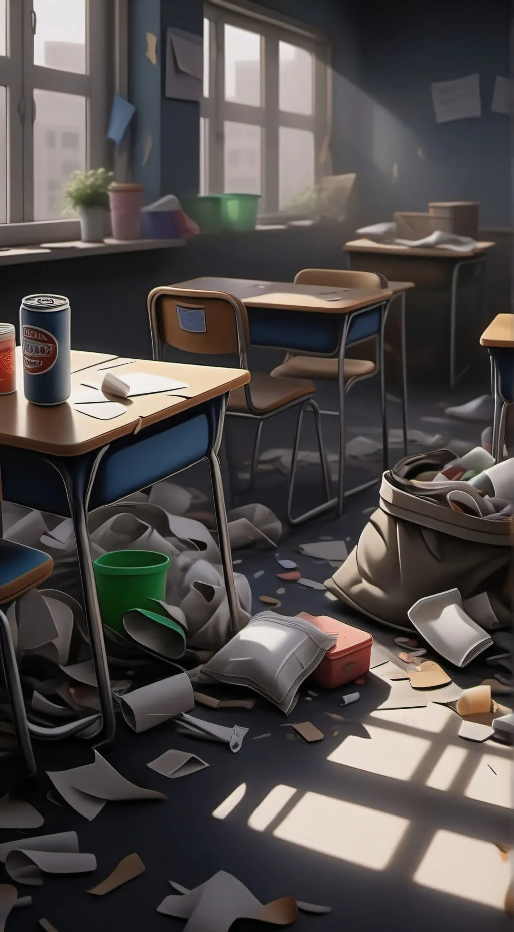 ai character: Boys fight  background