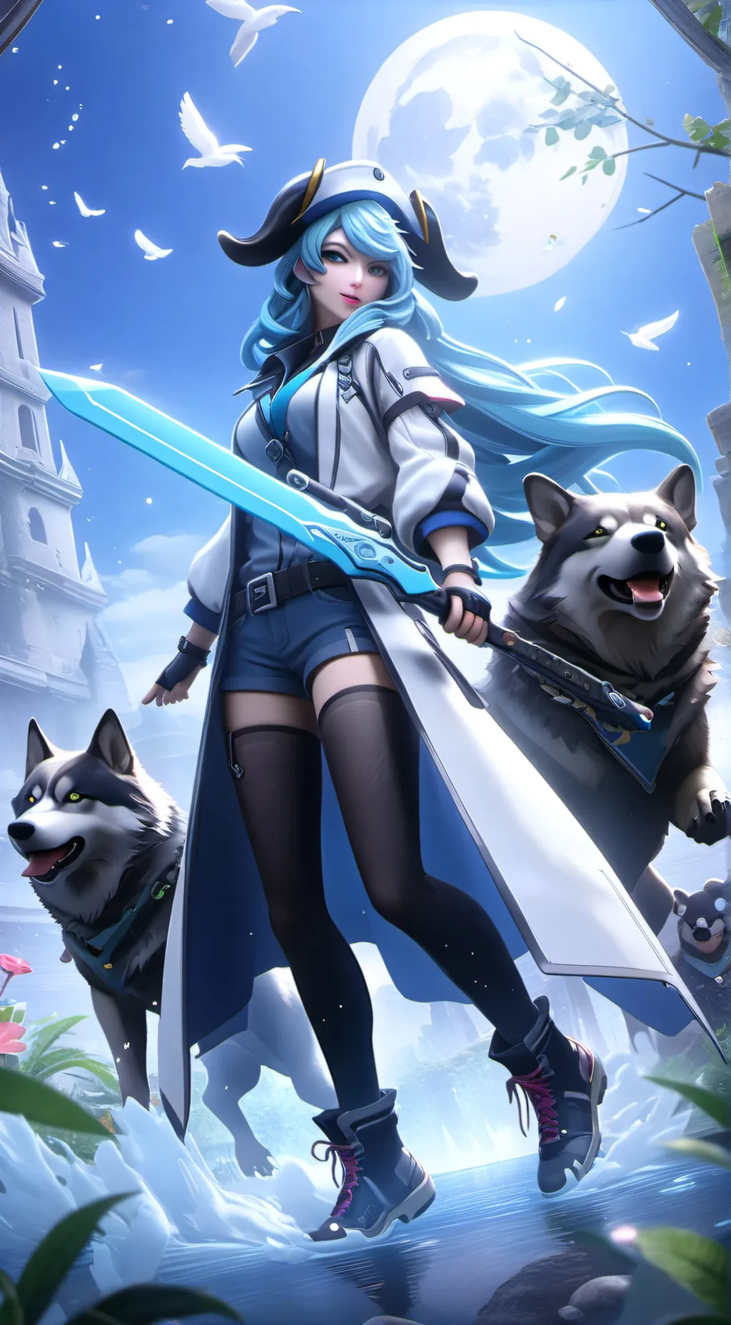 ai character: Selene background