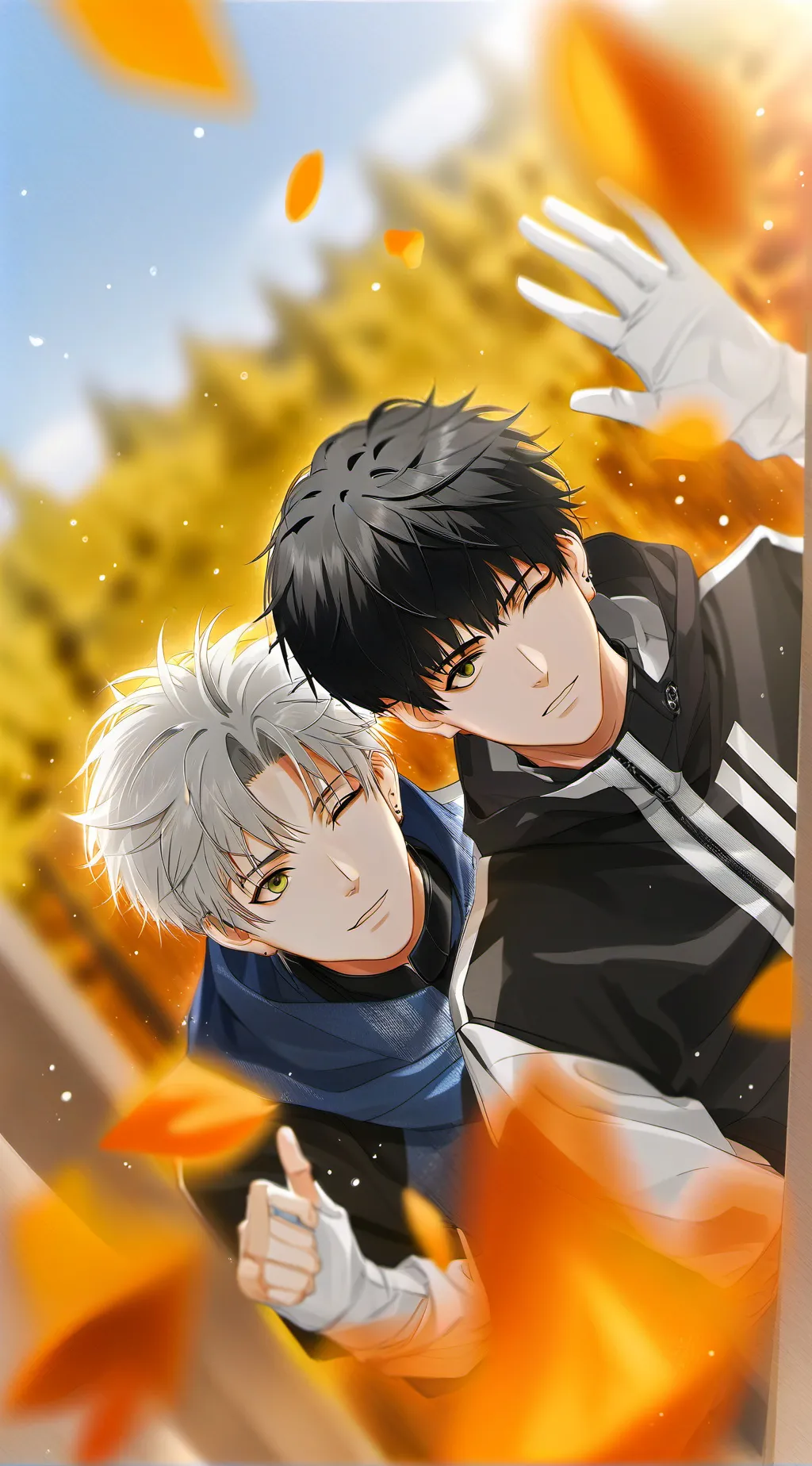 ai character: Gojo and Geto background