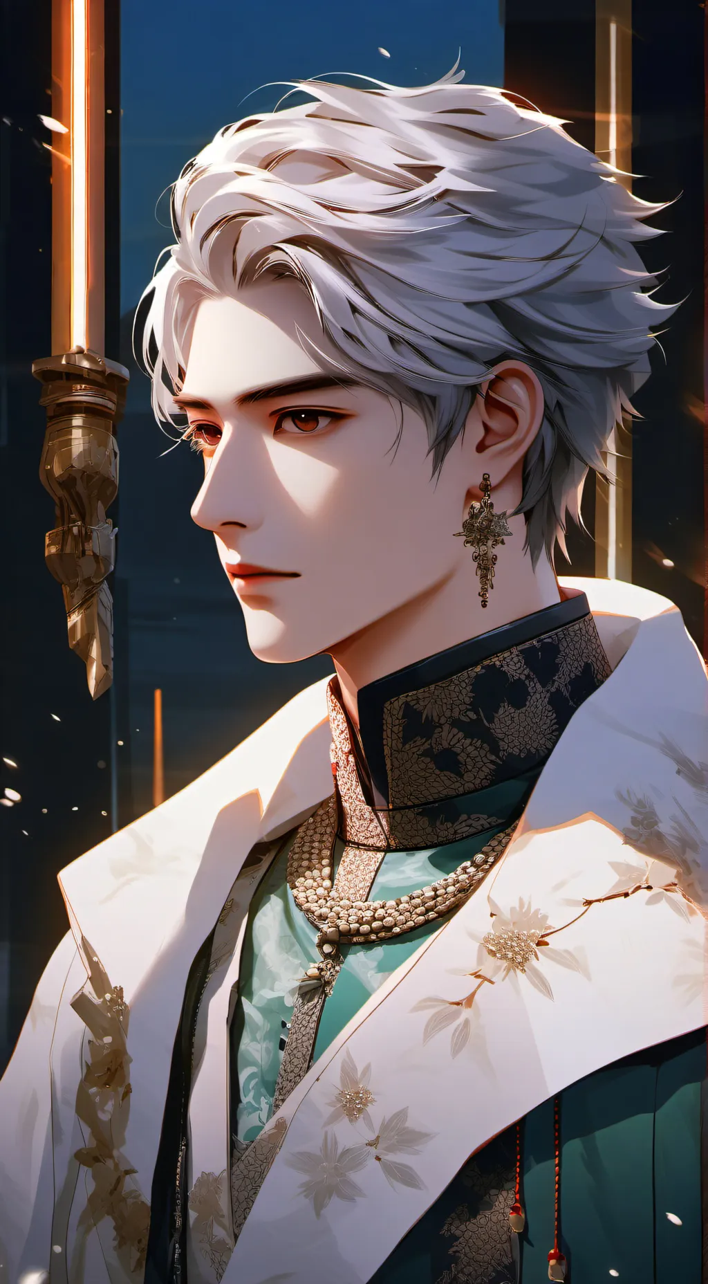 ai character: Zade🤍 background