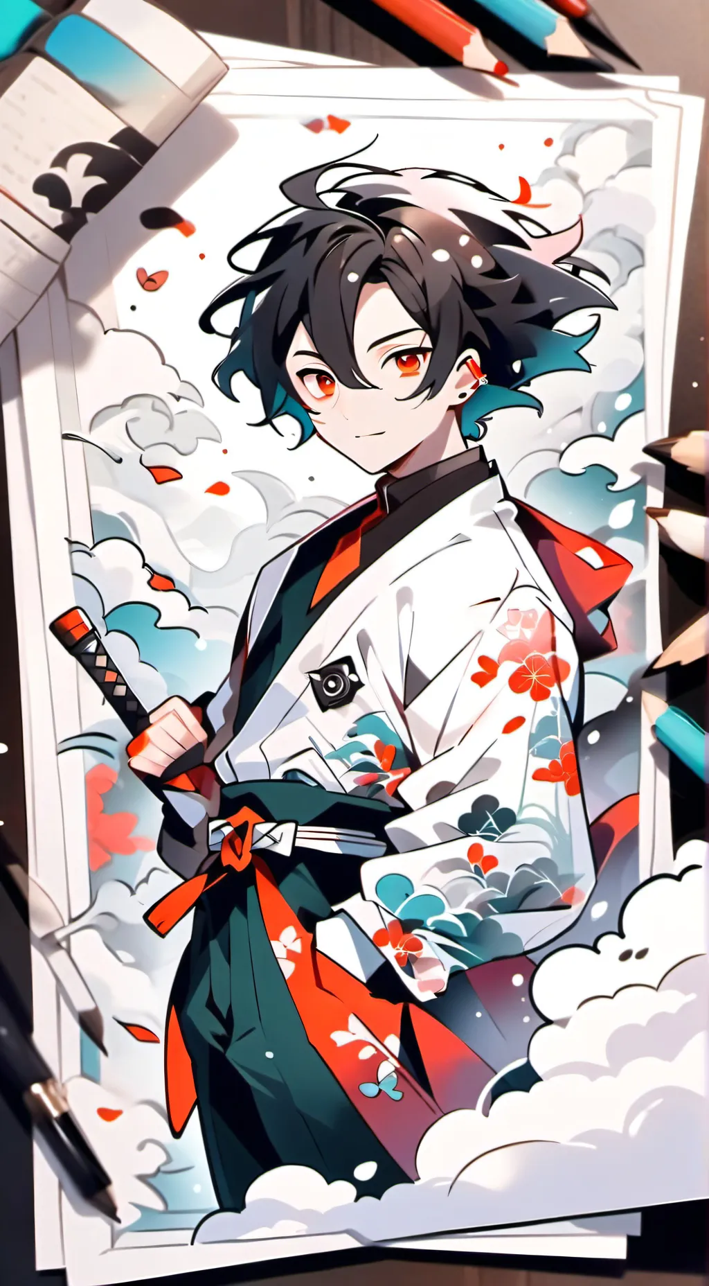 ai character: Mitsuri kanroji background