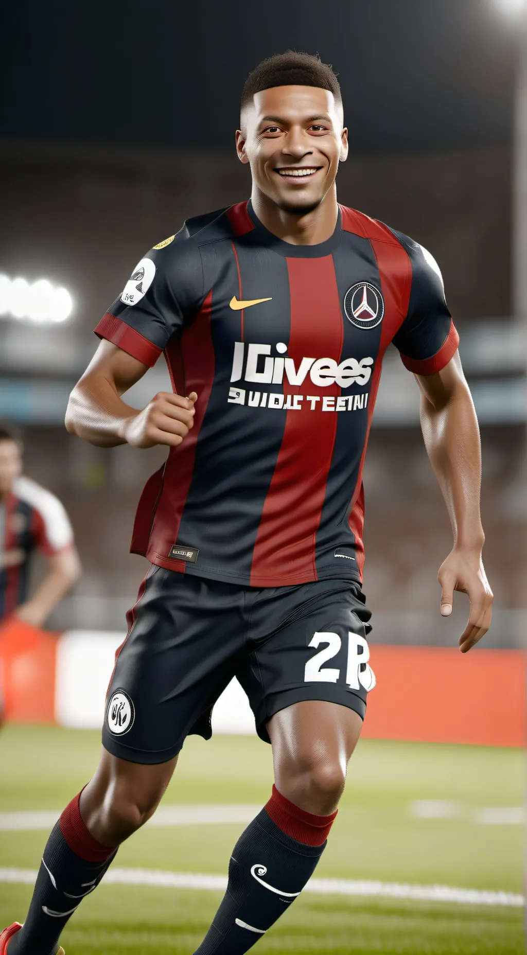 ai character: Мбаппе background