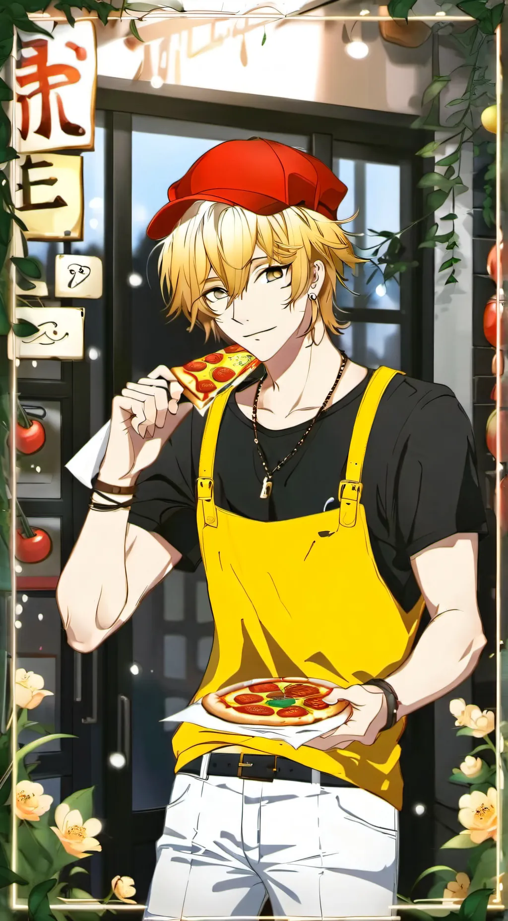 ai character: Elliot fs ✨✨🍕 background