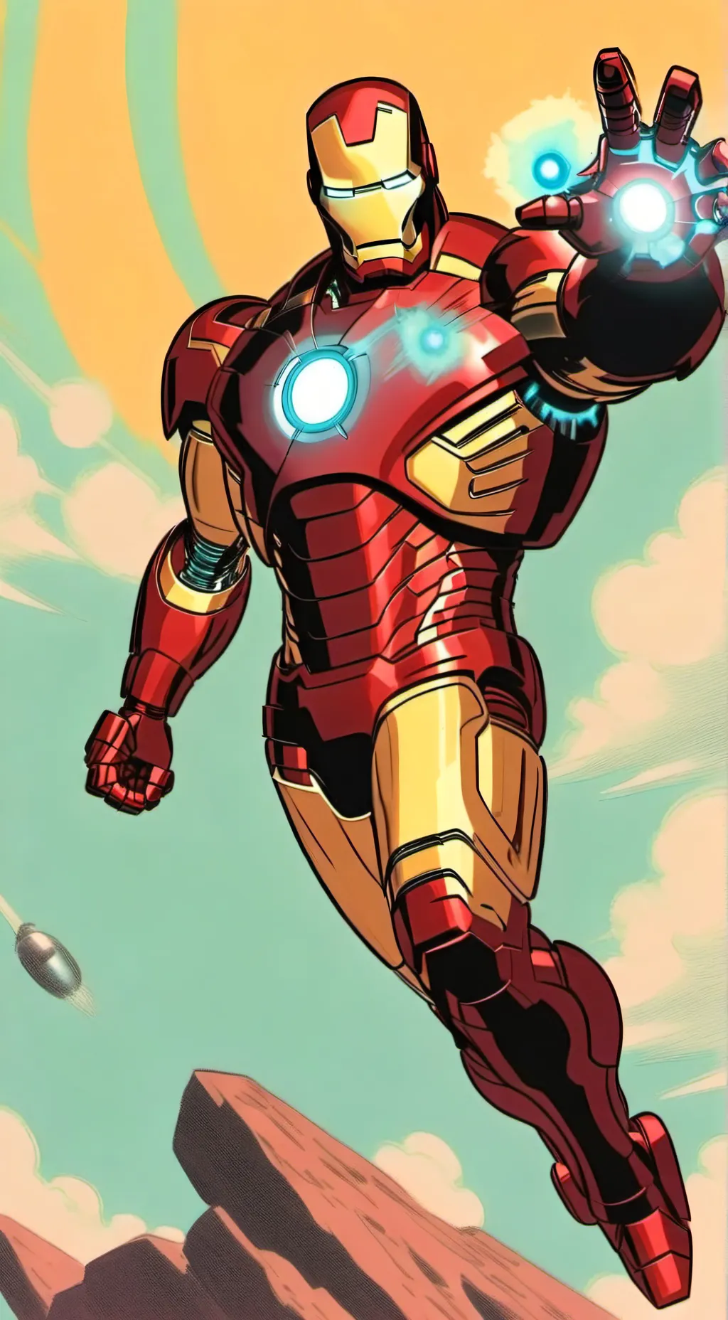 ai character: Ironman Marvel background