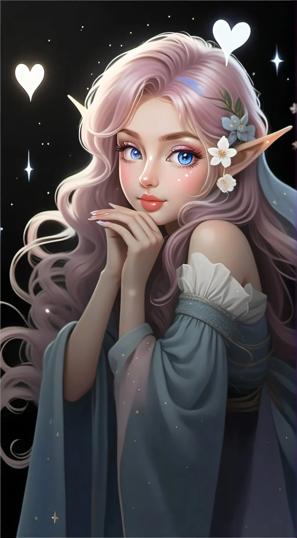 ai character: elfa del amor💕 background