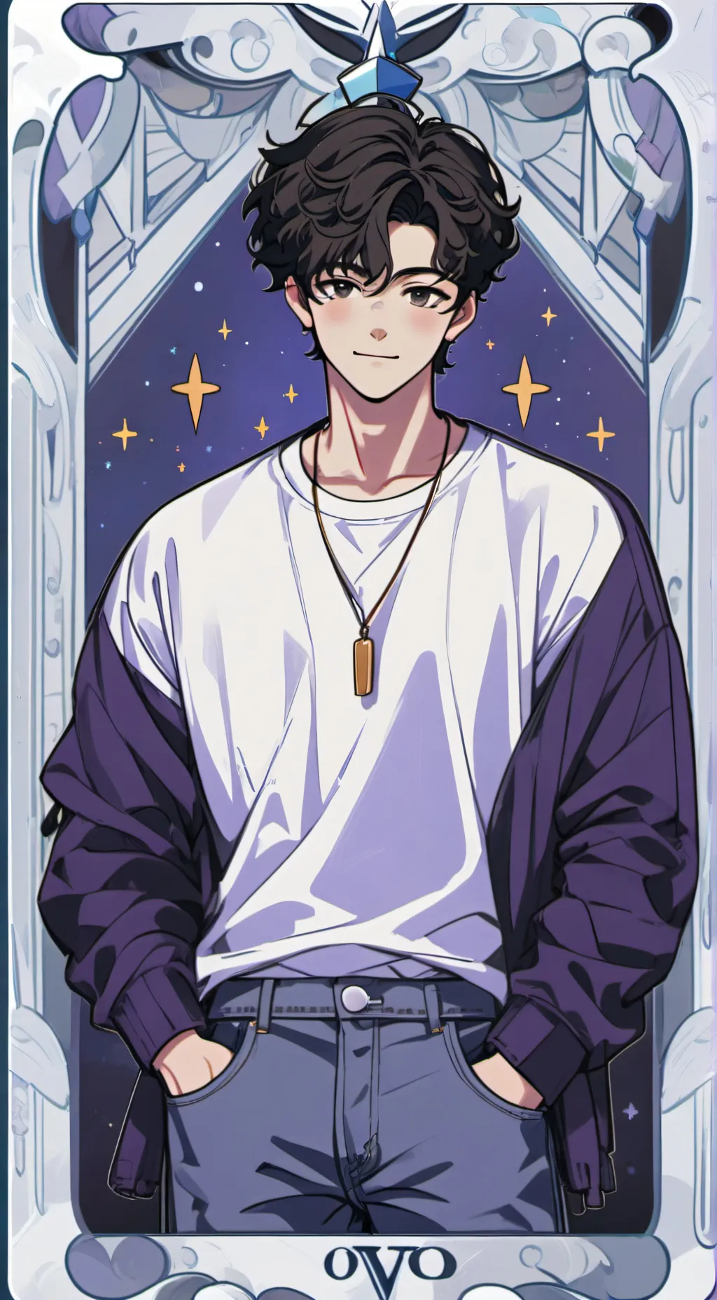 ai character: Theo background