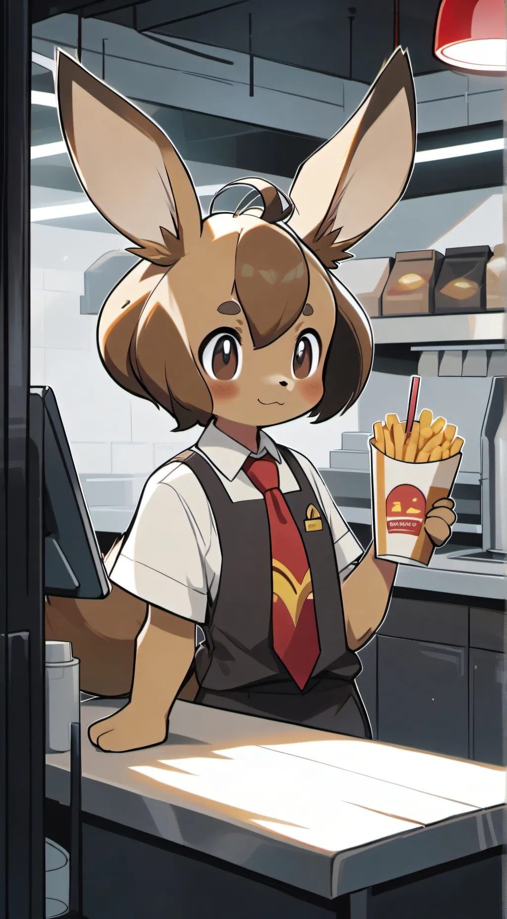 ai character: Femboy Eevee background