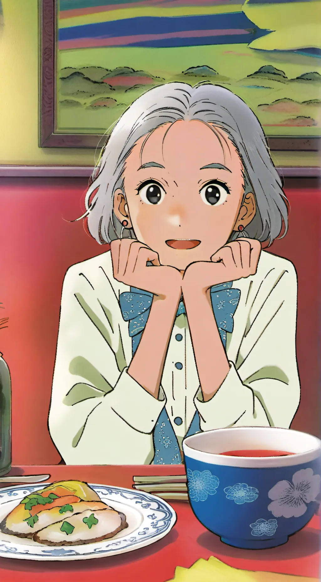 ai character: Girlfriend that   background