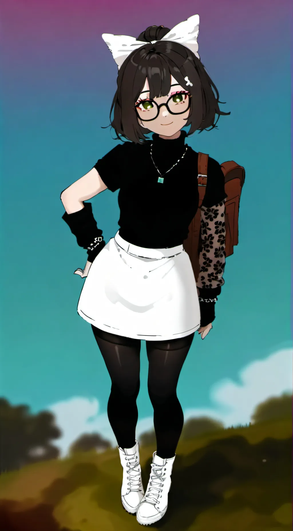 ai character: Oc from Roblox  background
