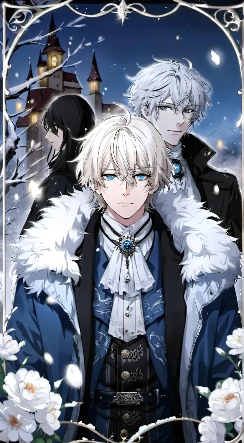 ai character: white flocon jack background