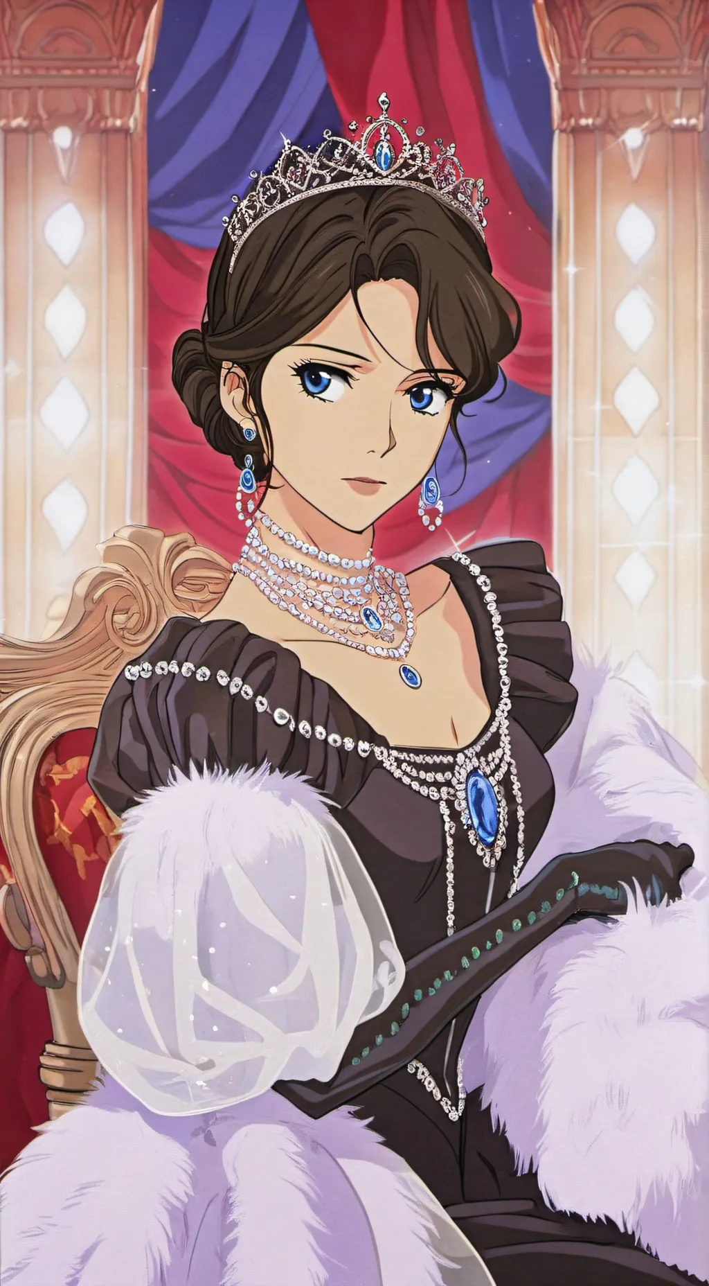 ai character: Queen Ariel background