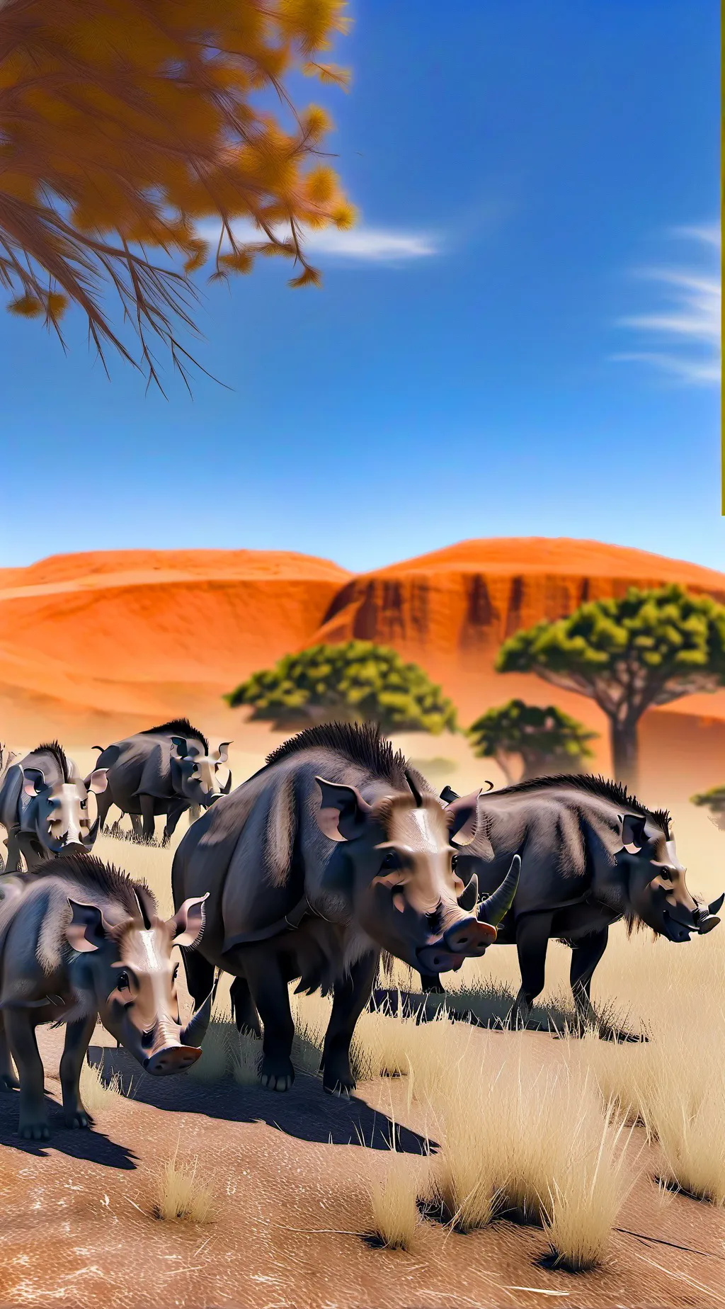 ai character: WARTHOGS BYE EARTH background