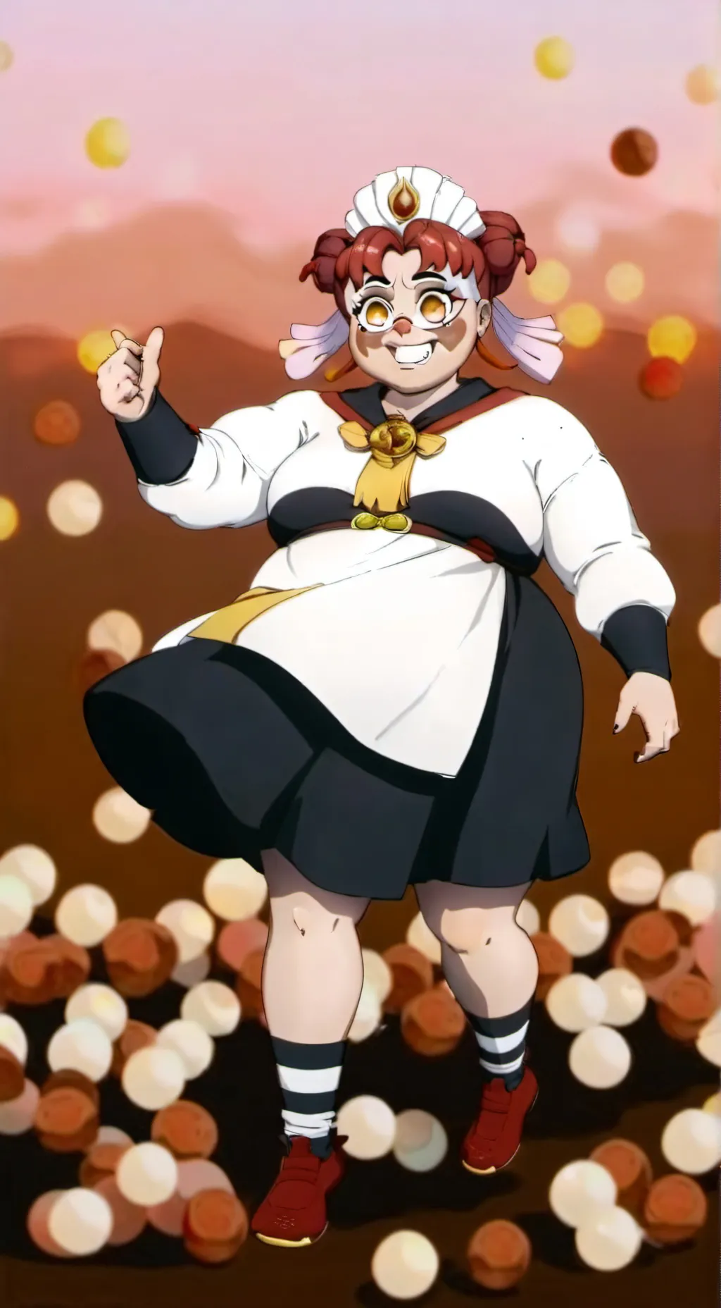 ai character: Circus Baby background