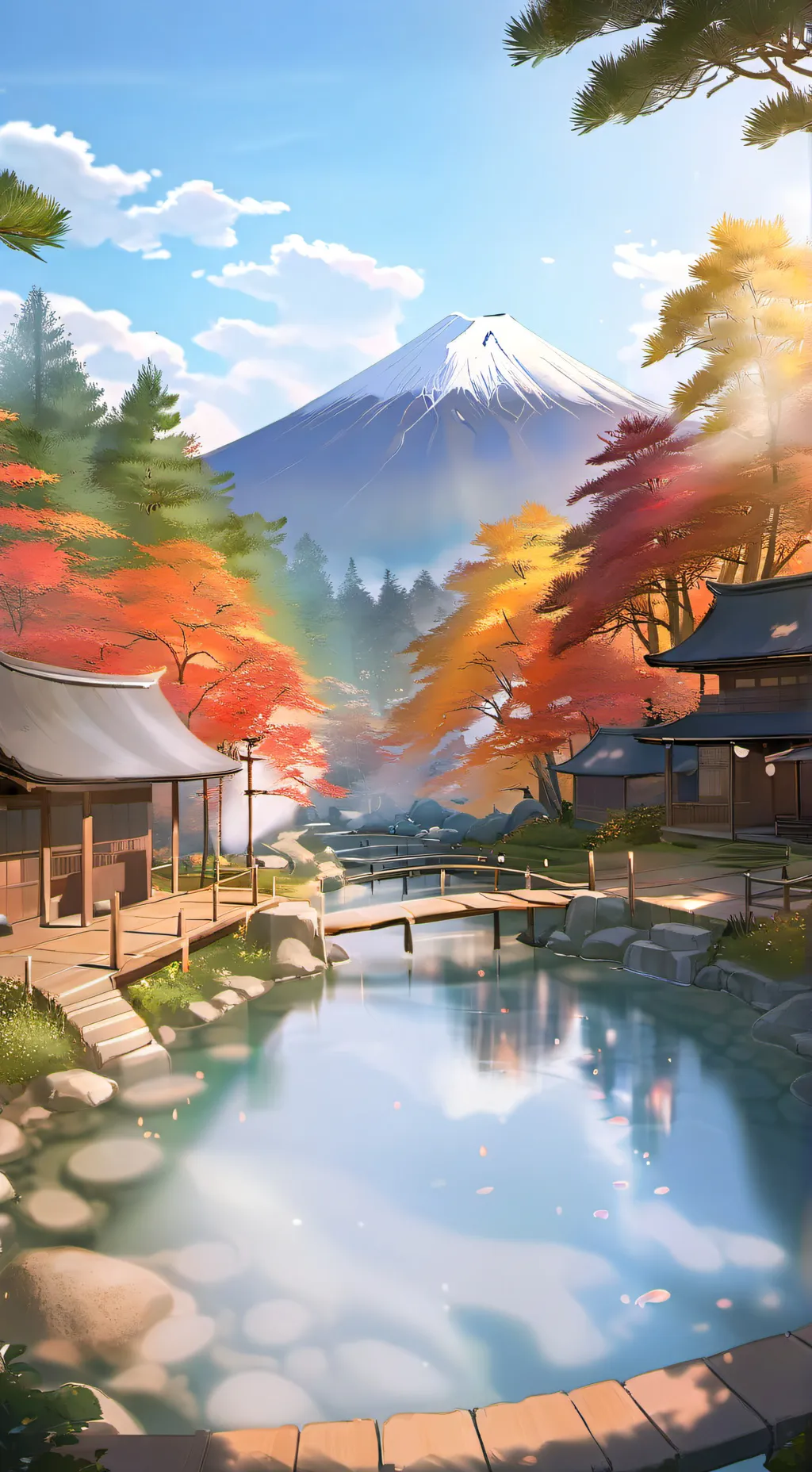 ai character: kny hotsprings background