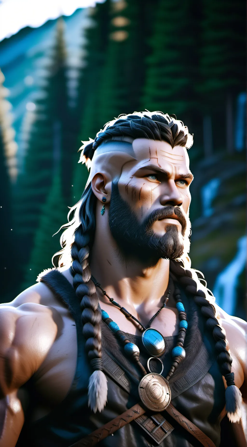 ai character: Bjørn  background