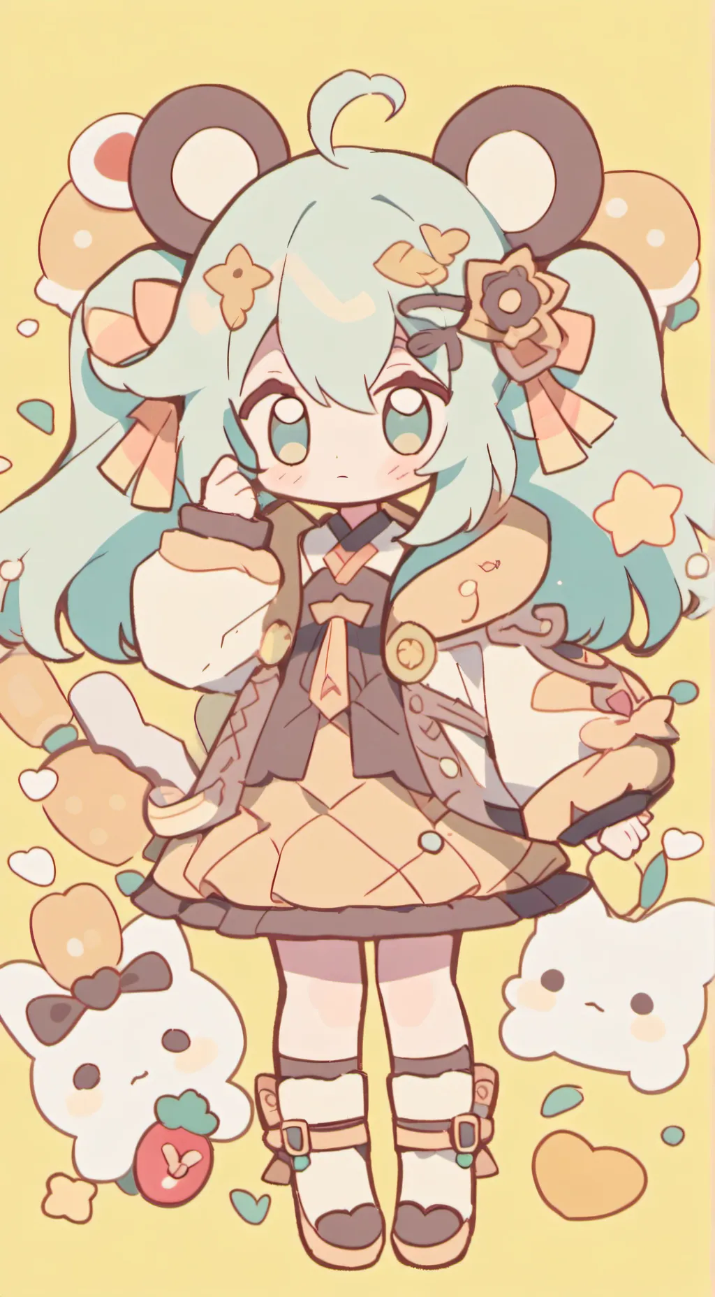 ai character: Luckyyyyyy background