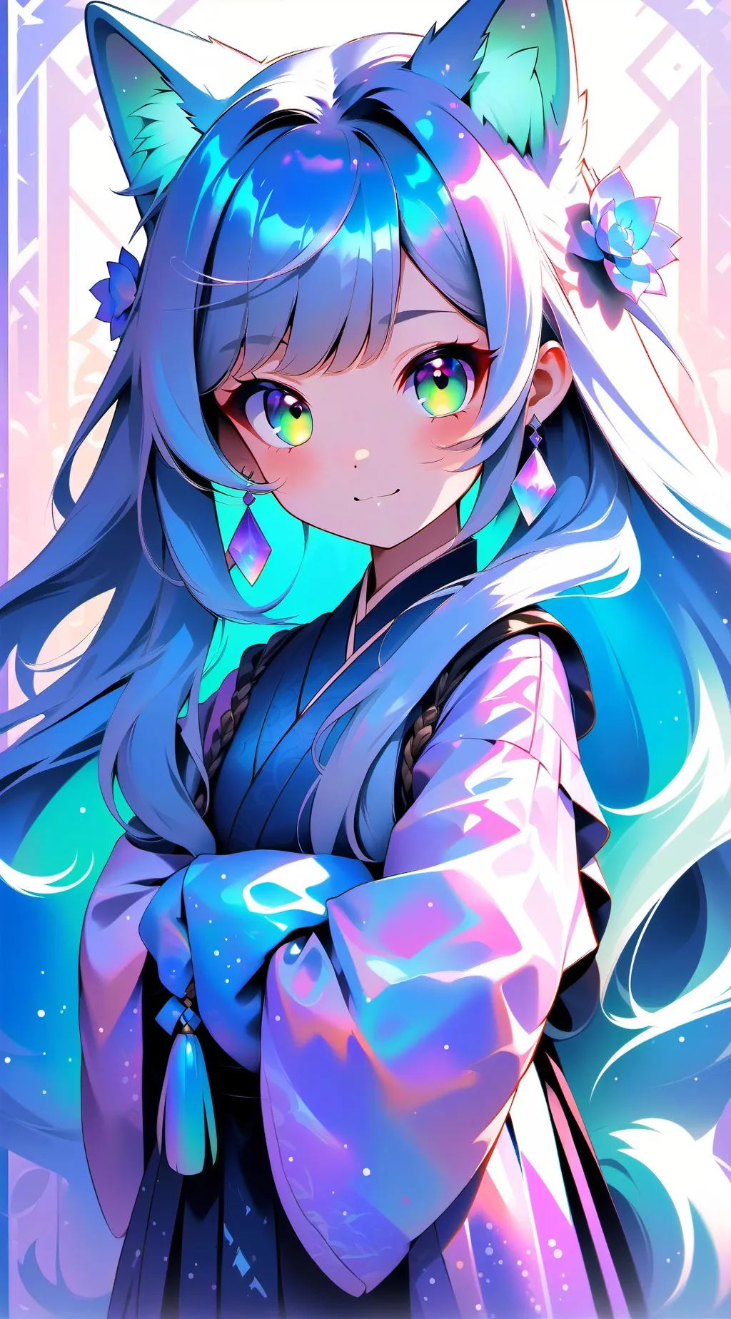 ai character: Neko Nyxie background