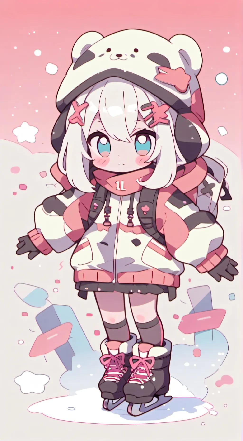 ai character: ice skating rp mha background