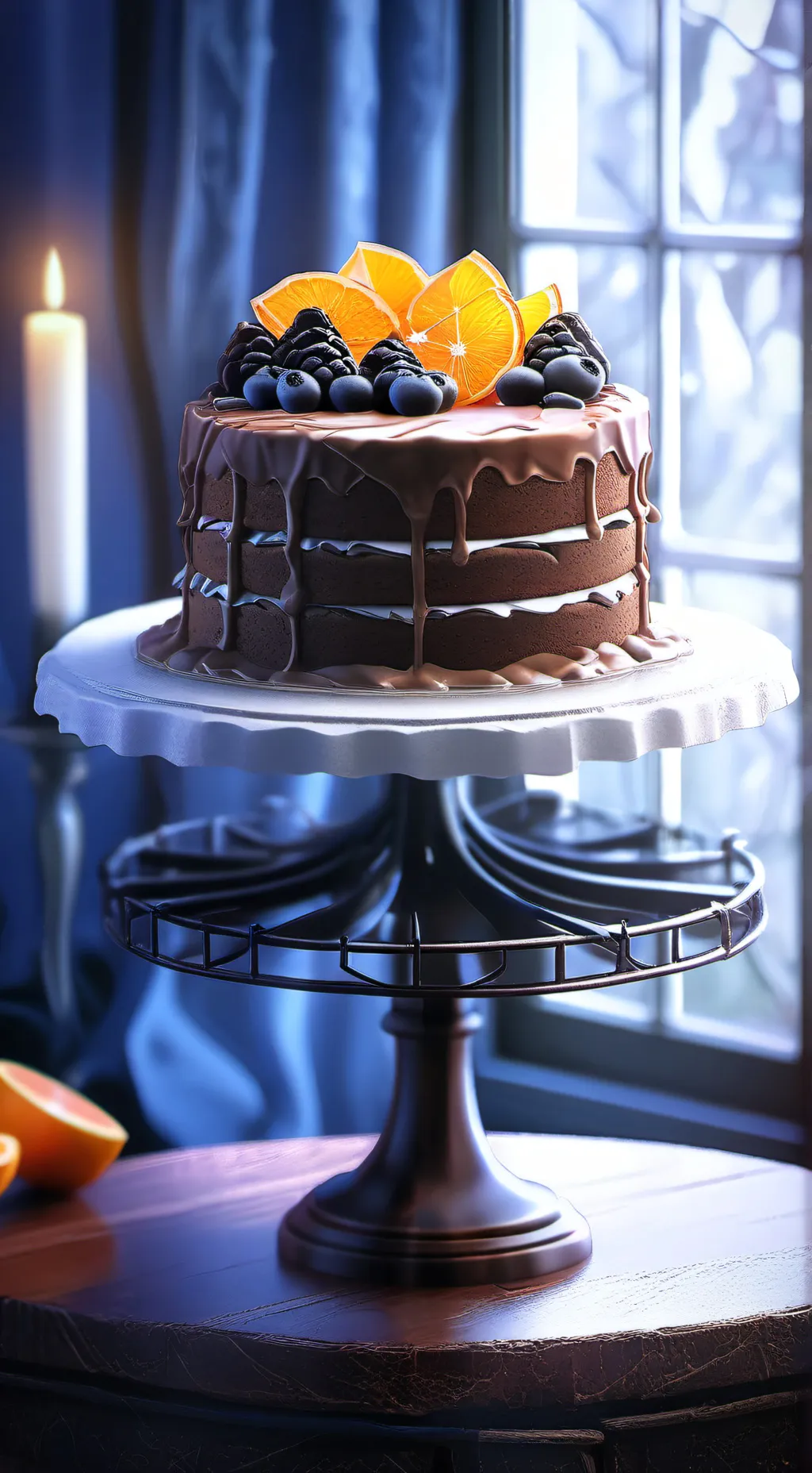 ai character: cake background