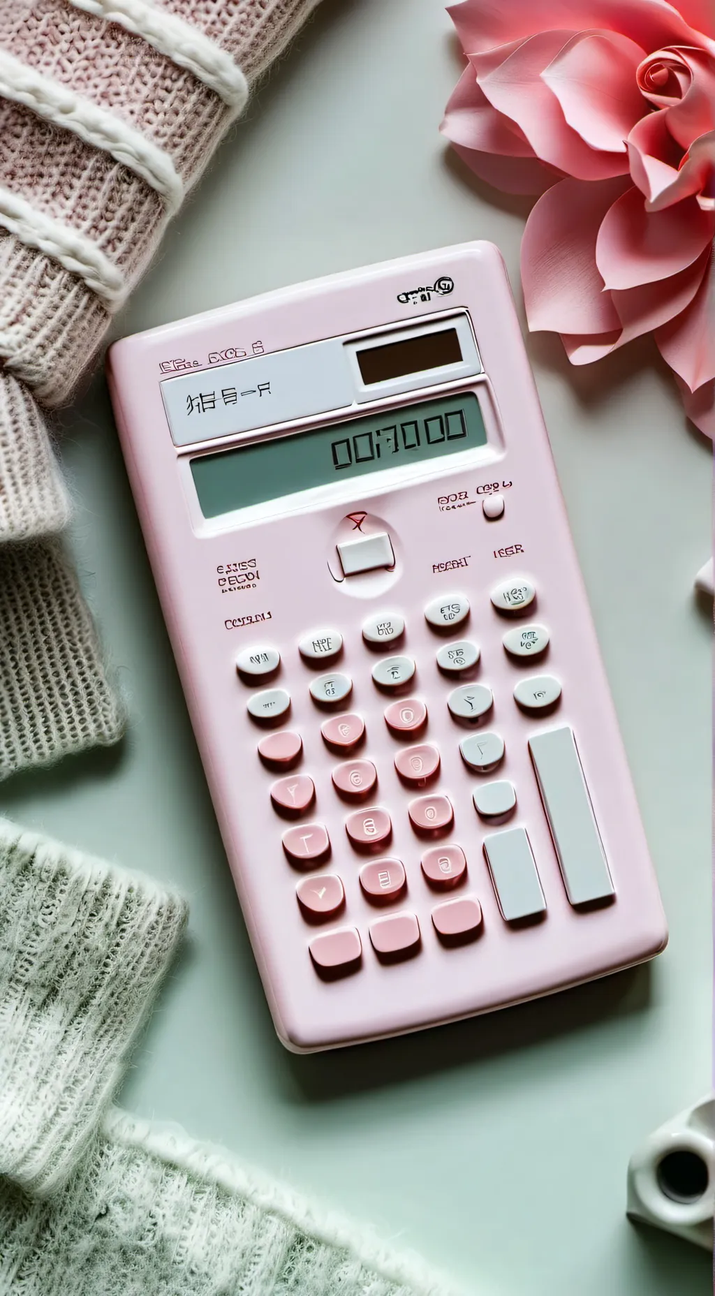 ai character: calculatrice background