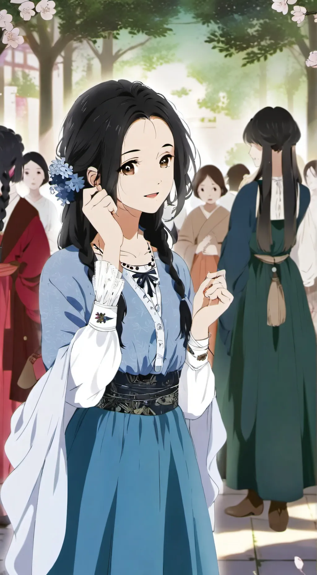 ai character: Girlsonlyworld V4 background