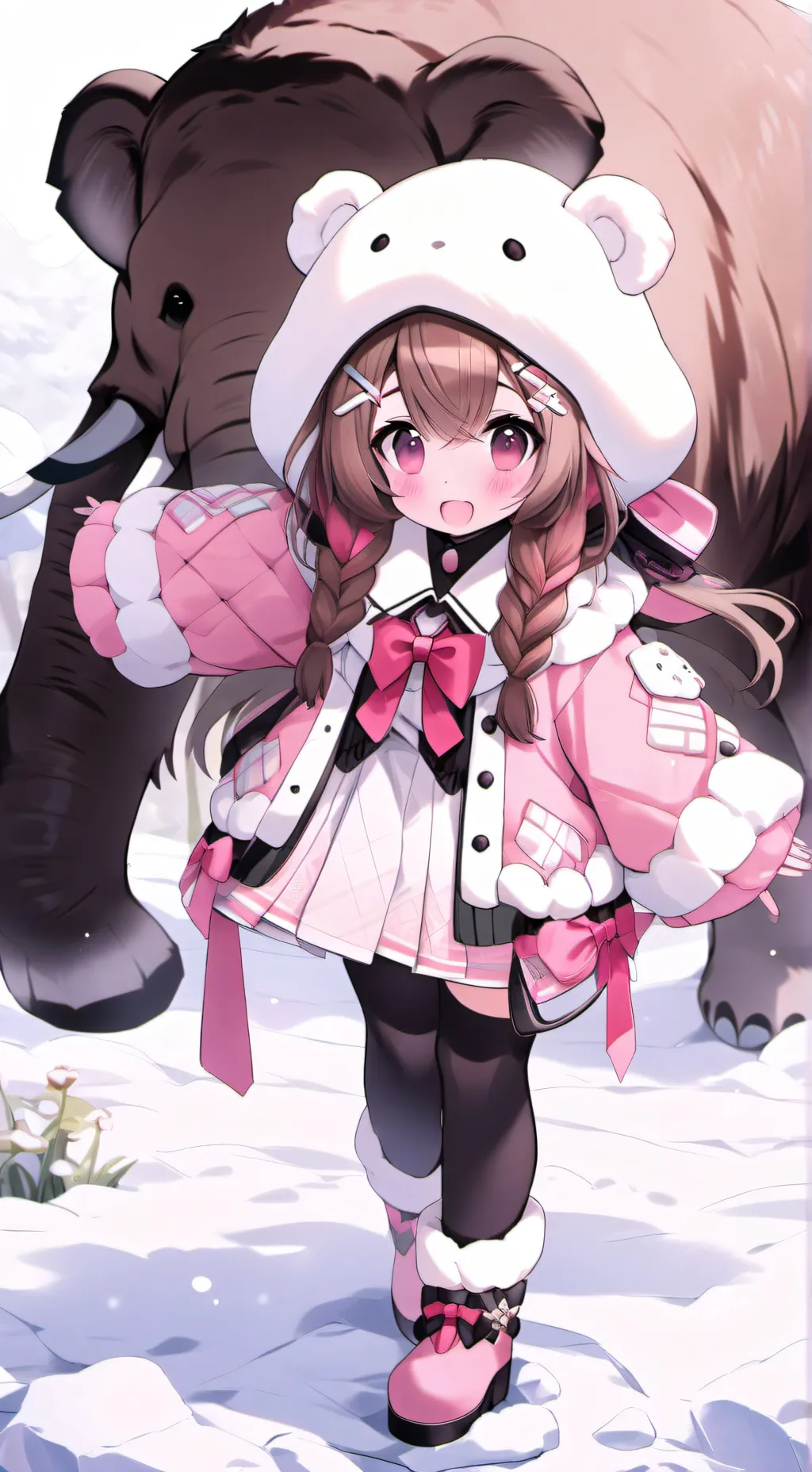 ai character: mammothess  background