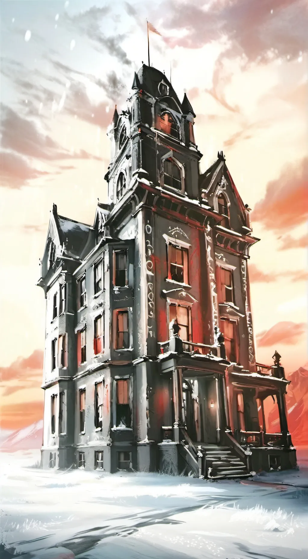 ai character: HH CHRISTMAS EVE background