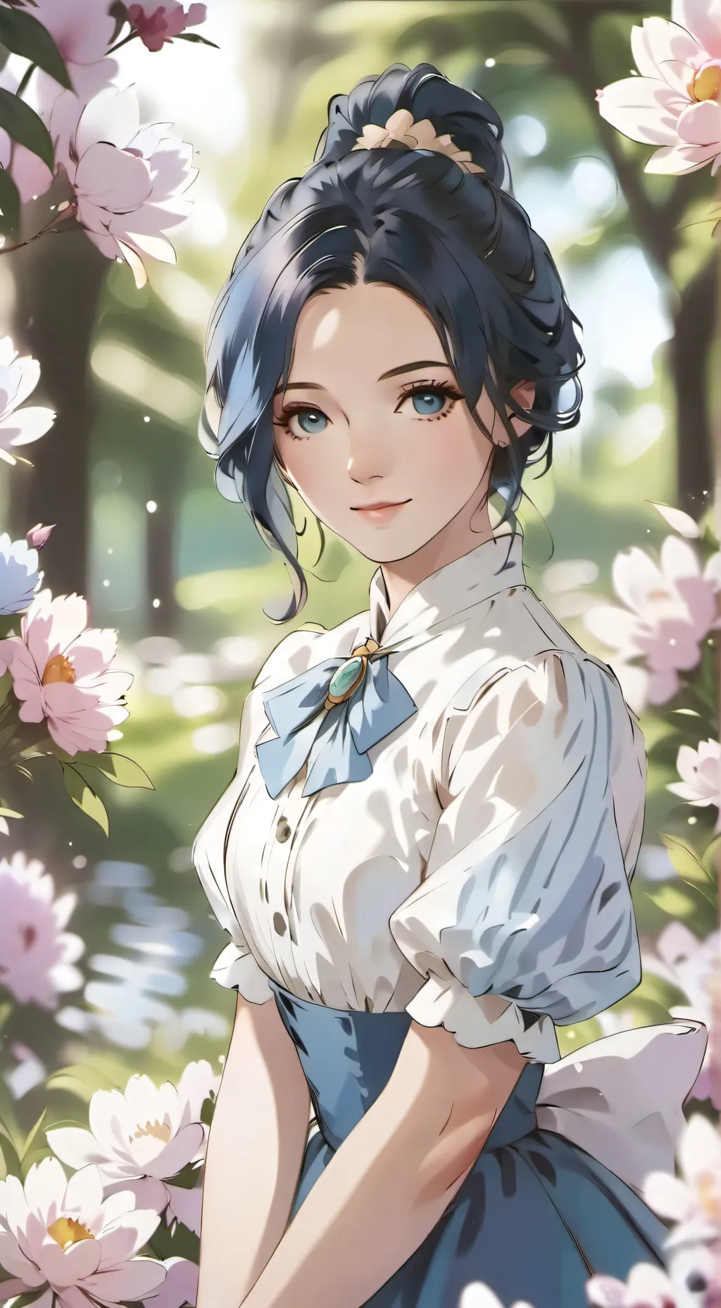 ai character: angela scarlet background